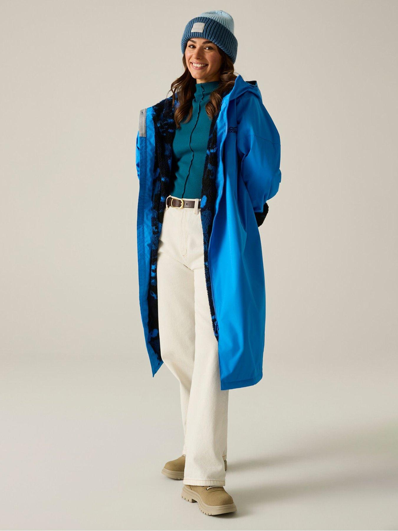 Regatta Adult Waterproof Changing Robe -sonic Blue (sketch Camo)