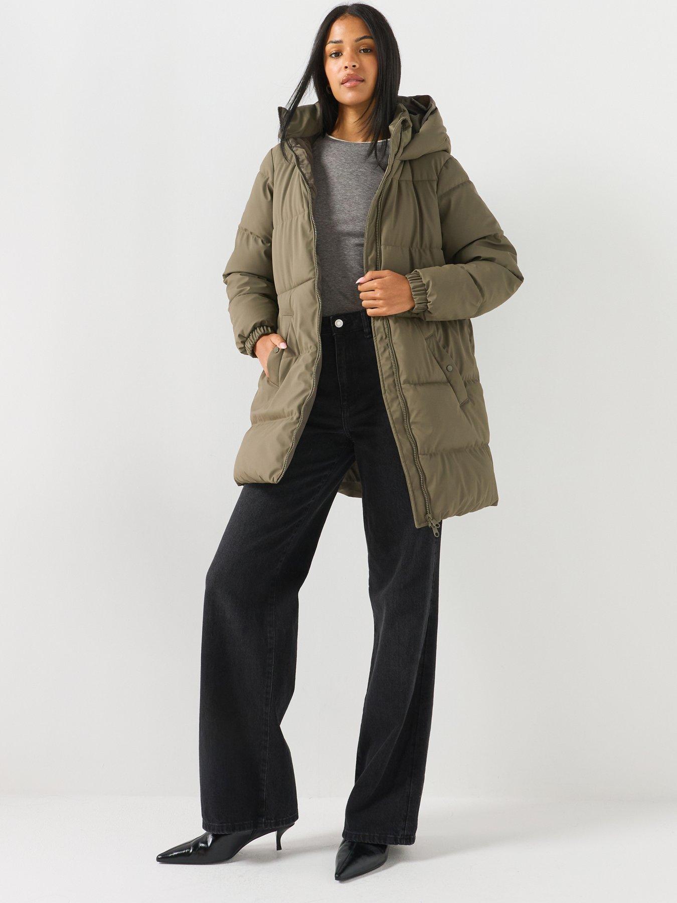 Image 1 of 6 of Vero Moda Vmgretafie 3/4 Coated Jacket Noos