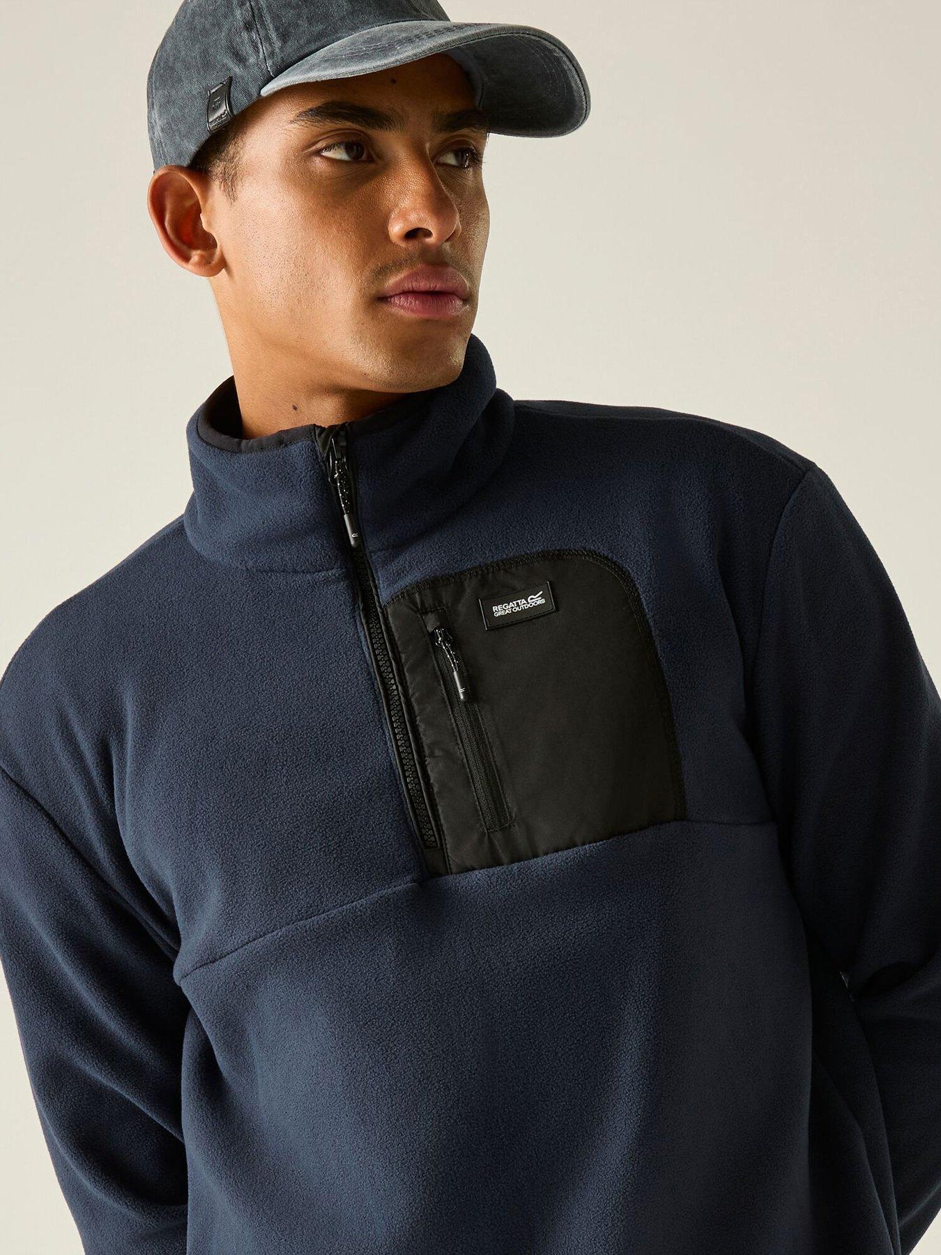 Regatta Mens Frankie Half Zip Fleece -navy/black