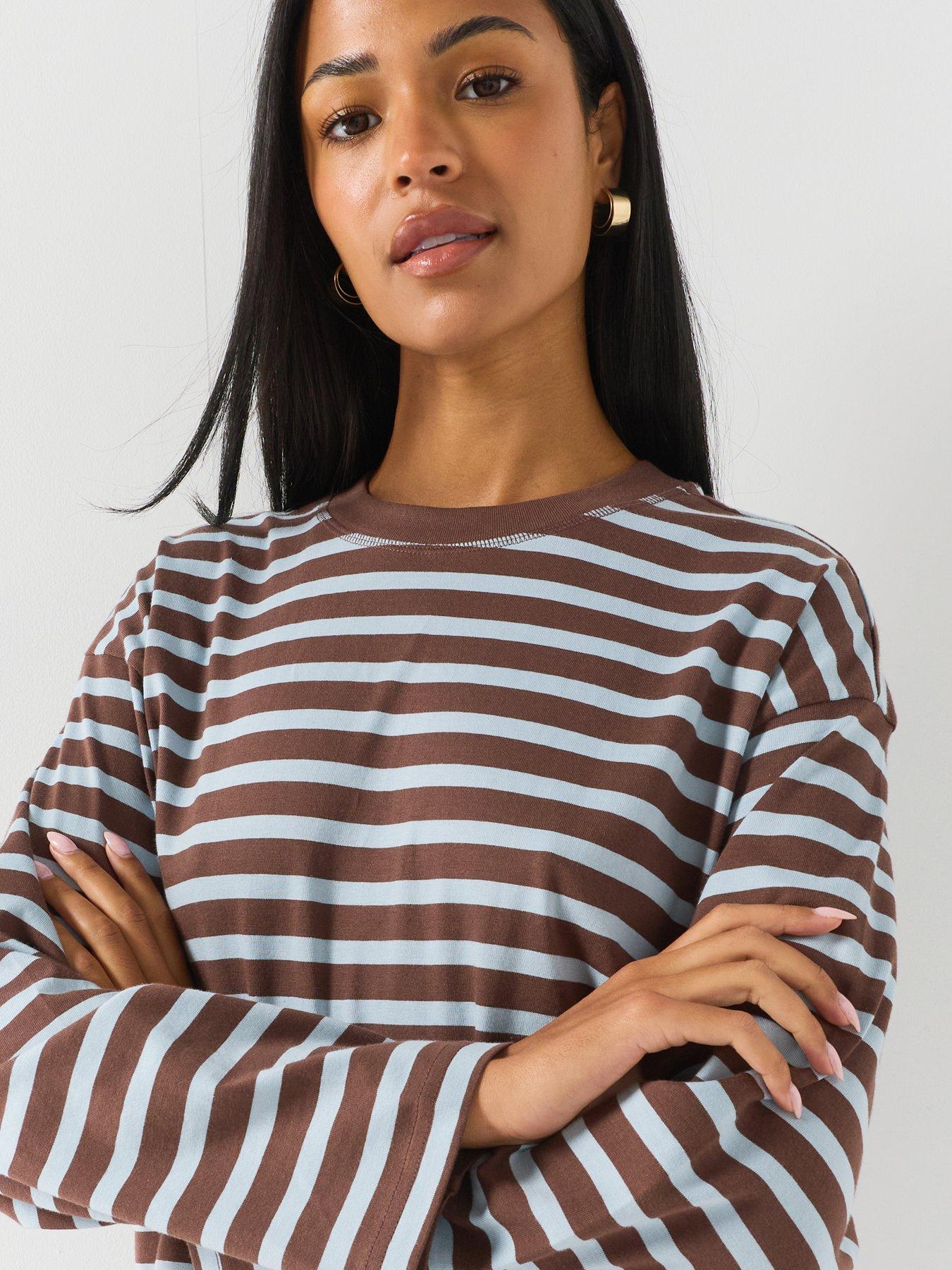 Image 4 of 4 of Only Freja Stripe Long Sleeve Top
