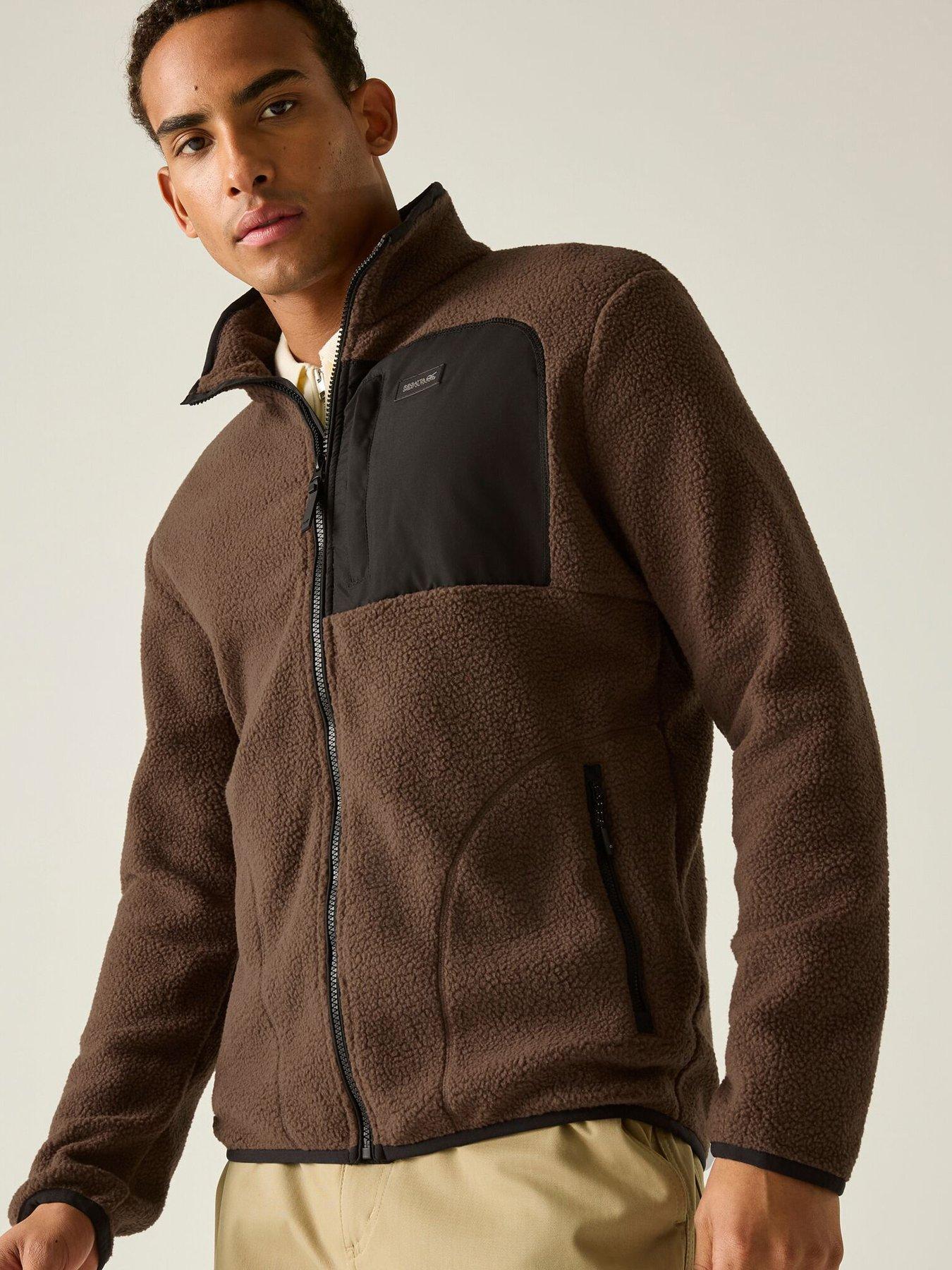 Image 1 of 6 of Regatta Mens Frankie Borg Fleece -ground Coffee/black