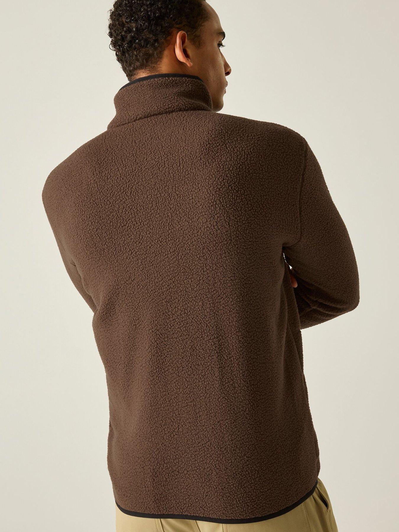 Image 2 of 6 of Regatta Mens Frankie Borg Fleece -ground Coffee/black