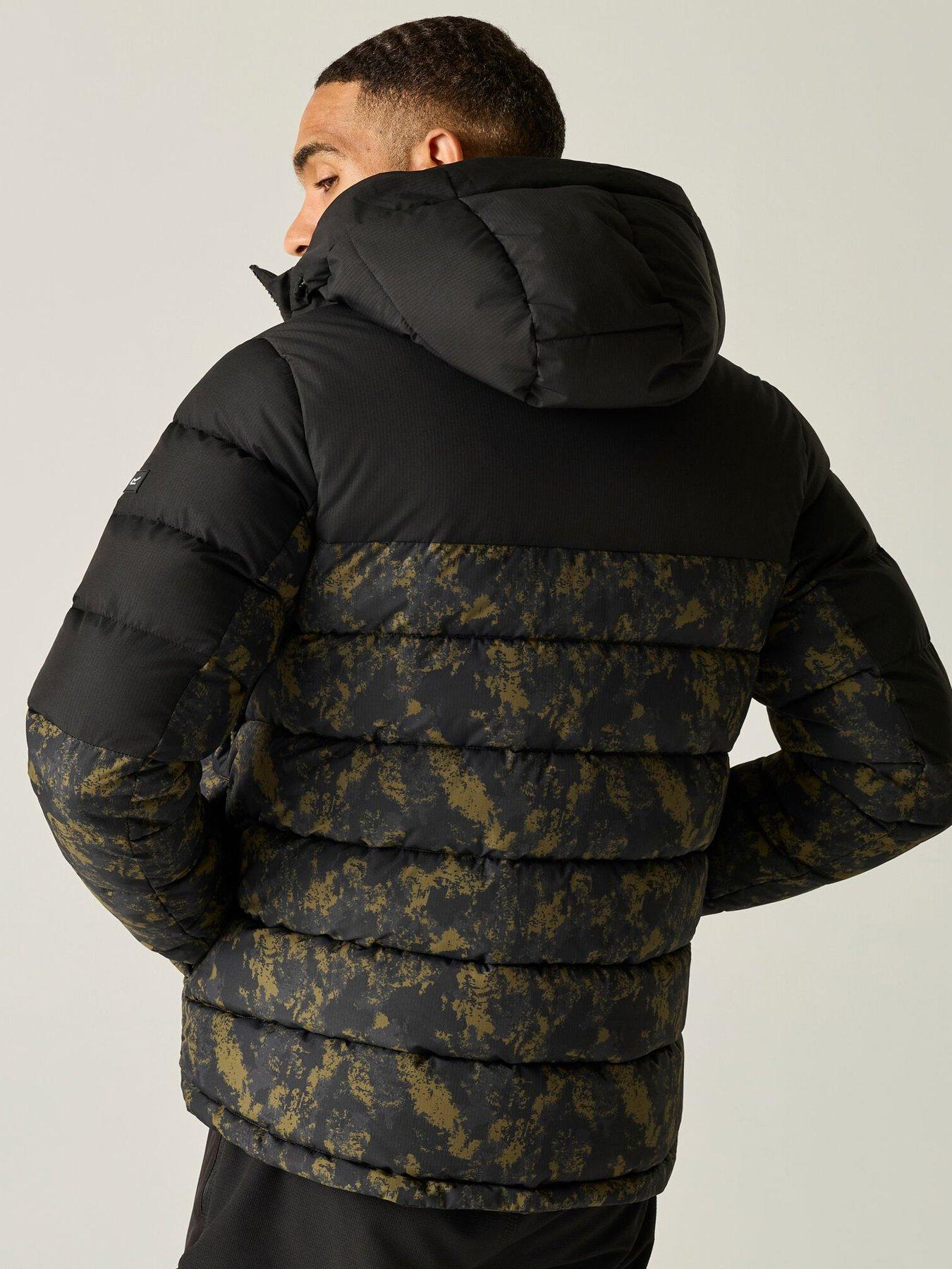 Image 2 of 7 of Regatta Mens Aldthorn Water-Repellent Hooded Padded Jacket - Black
