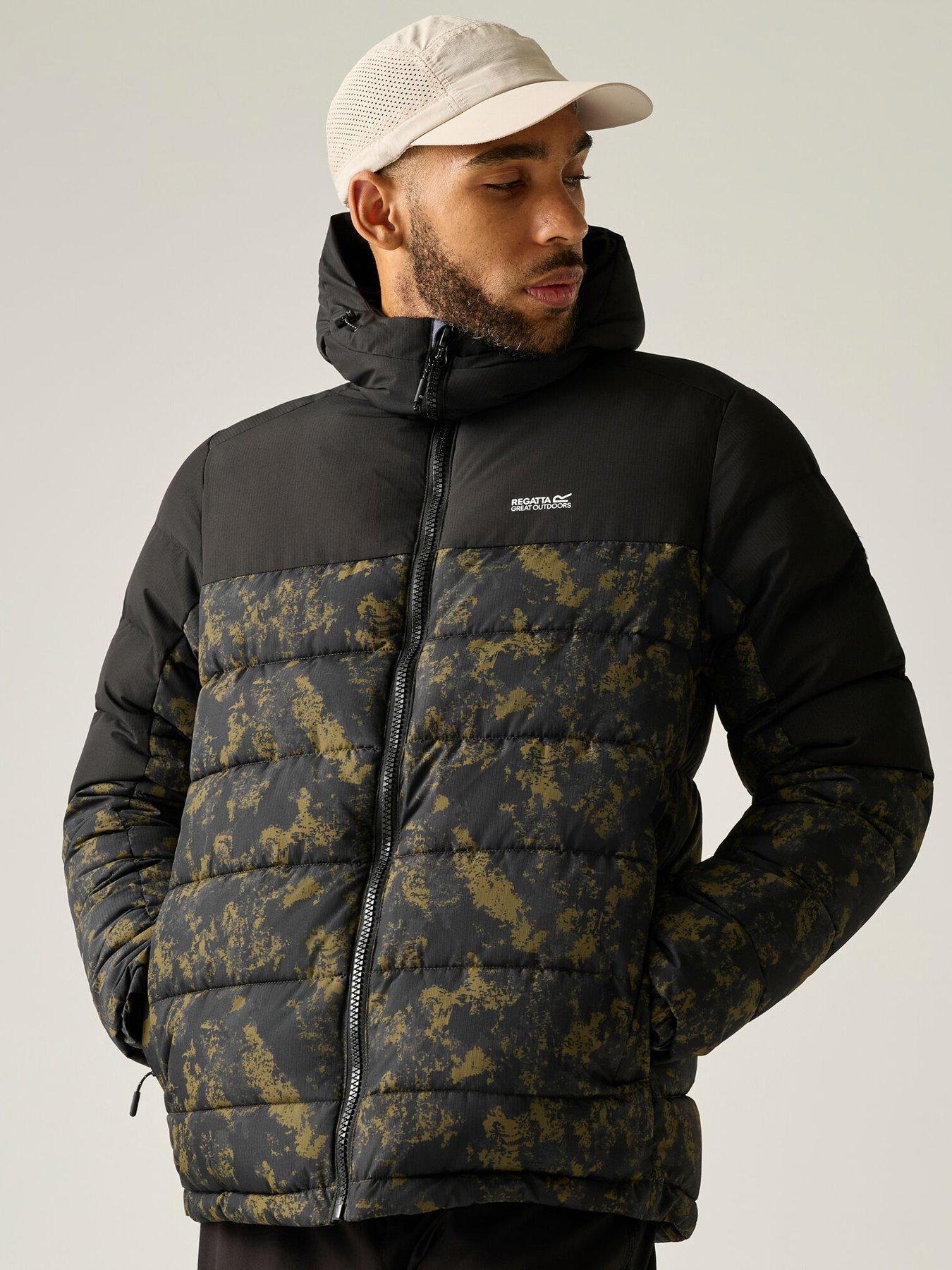 Image 4 of 7 of Regatta Mens Aldthorn Water-Repellent Hooded Padded Jacket - Black