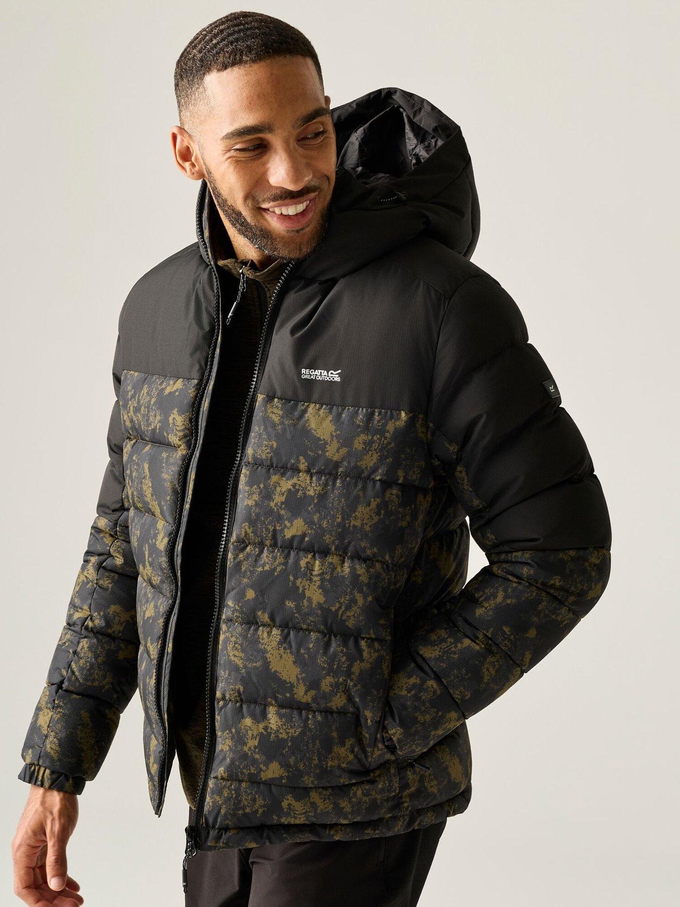 Image 5 of 7 of Regatta Mens Aldthorn Water-Repellent Hooded Padded Jacket - Black