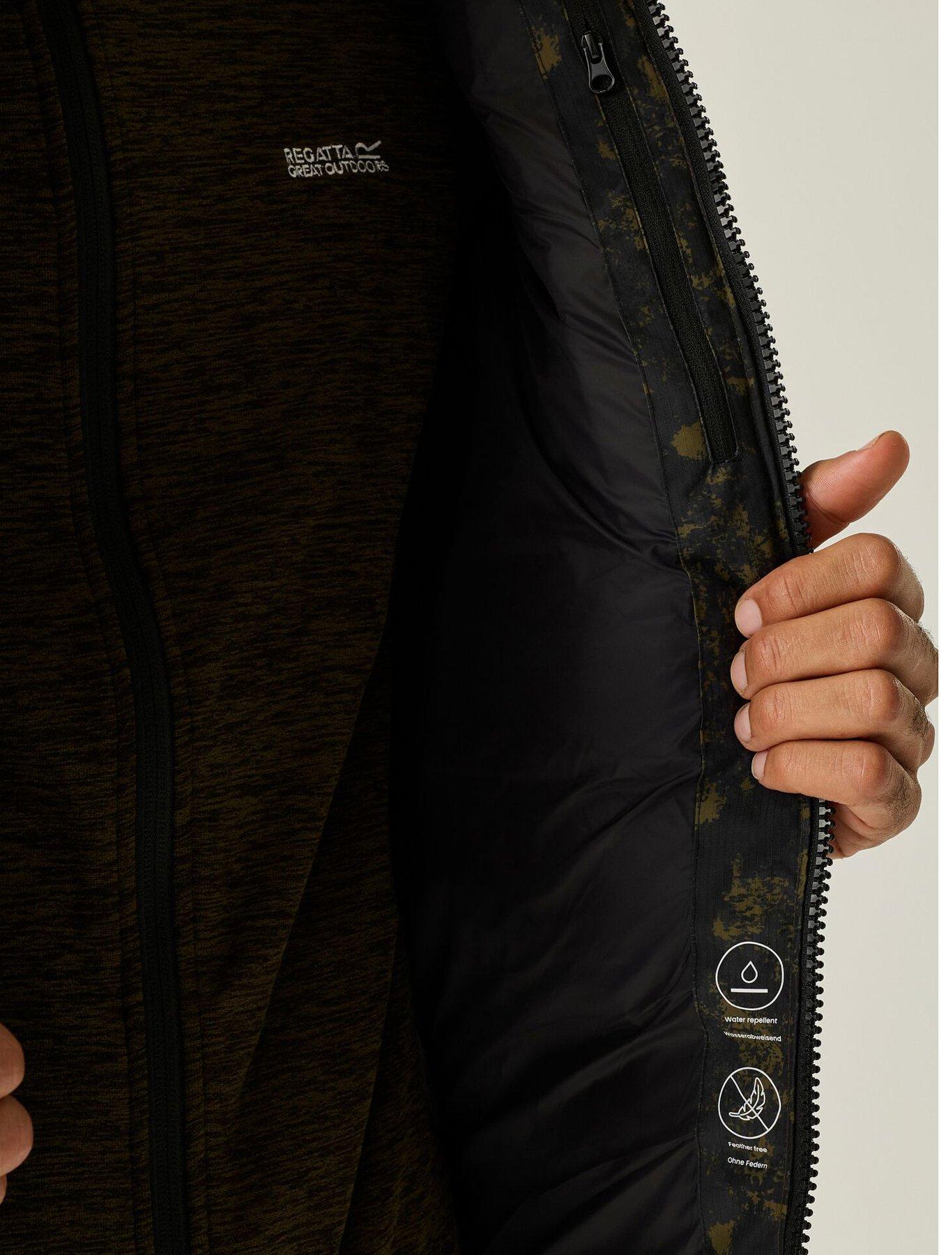 Image 7 of 7 of Regatta Mens Aldthorn Water-Repellent Hooded Padded Jacket - Black
