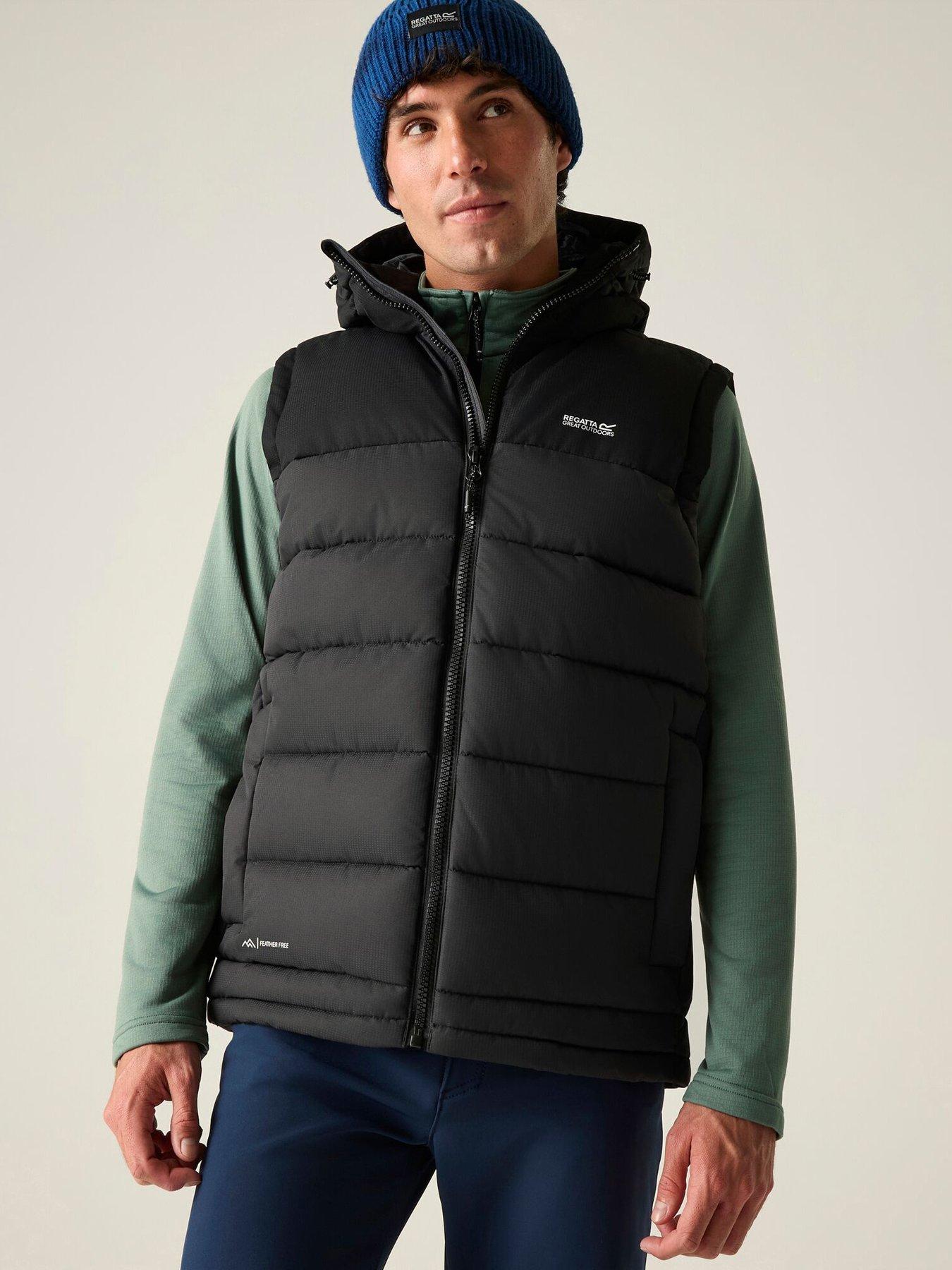 Regatta Mens Aldthorn B/w Gilets  &  Bodywarmers -ash/black