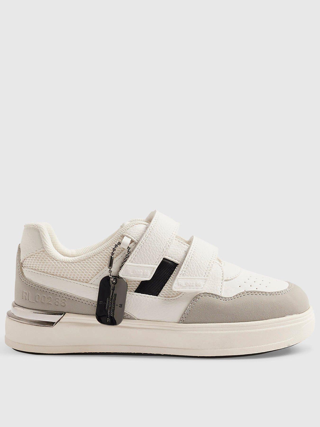 River Island Boys' Tag Detail Trainers - White