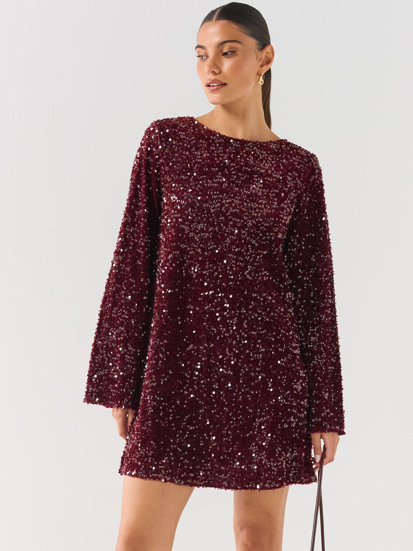 Image 2 of 6 of PIECES Kammy Bow Back Mini Dress