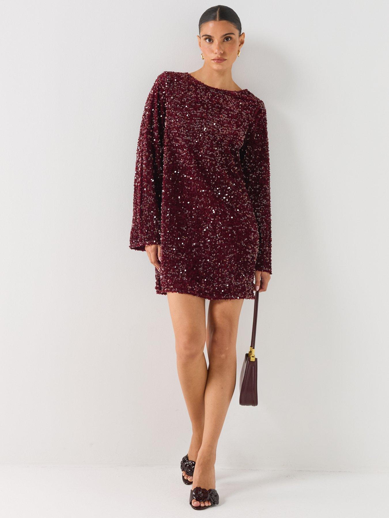 Image 3 of 6 of PIECES Kammy Bow Back Mini Dress