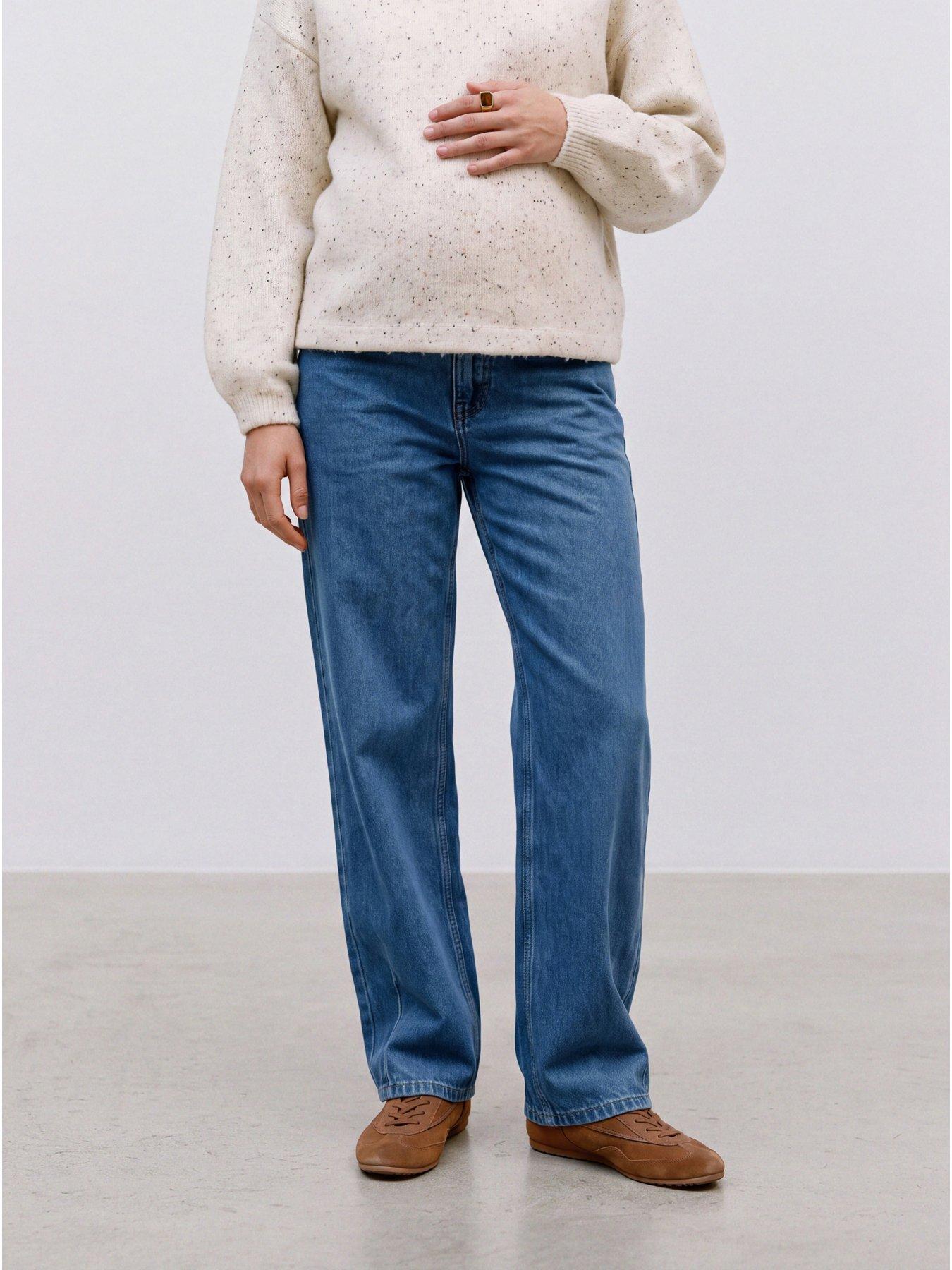 Image 1 of 4 of Mamalicious Mlidaho Barrel Jeans