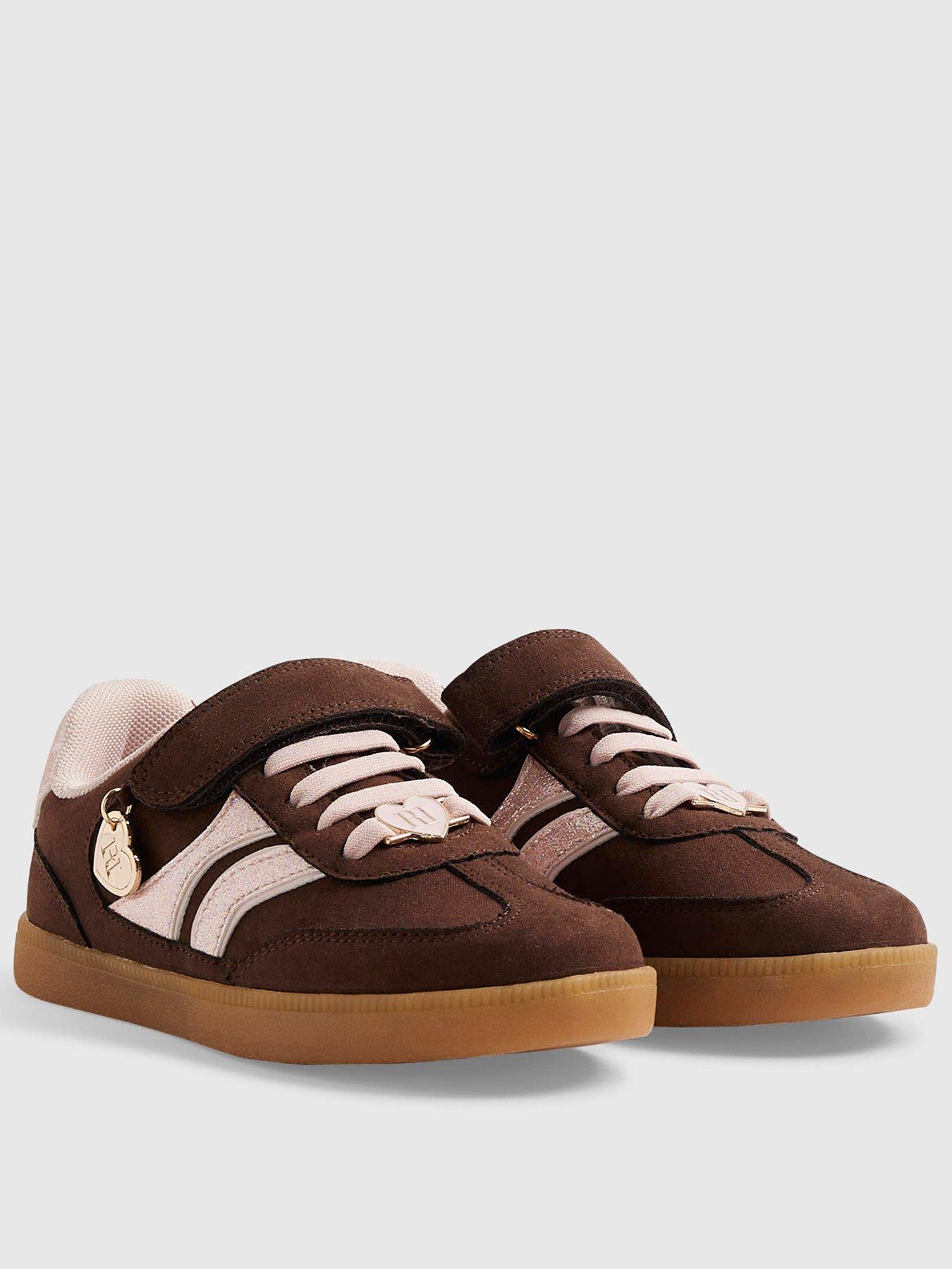 River Island Girls Glitter Trainers - Brown