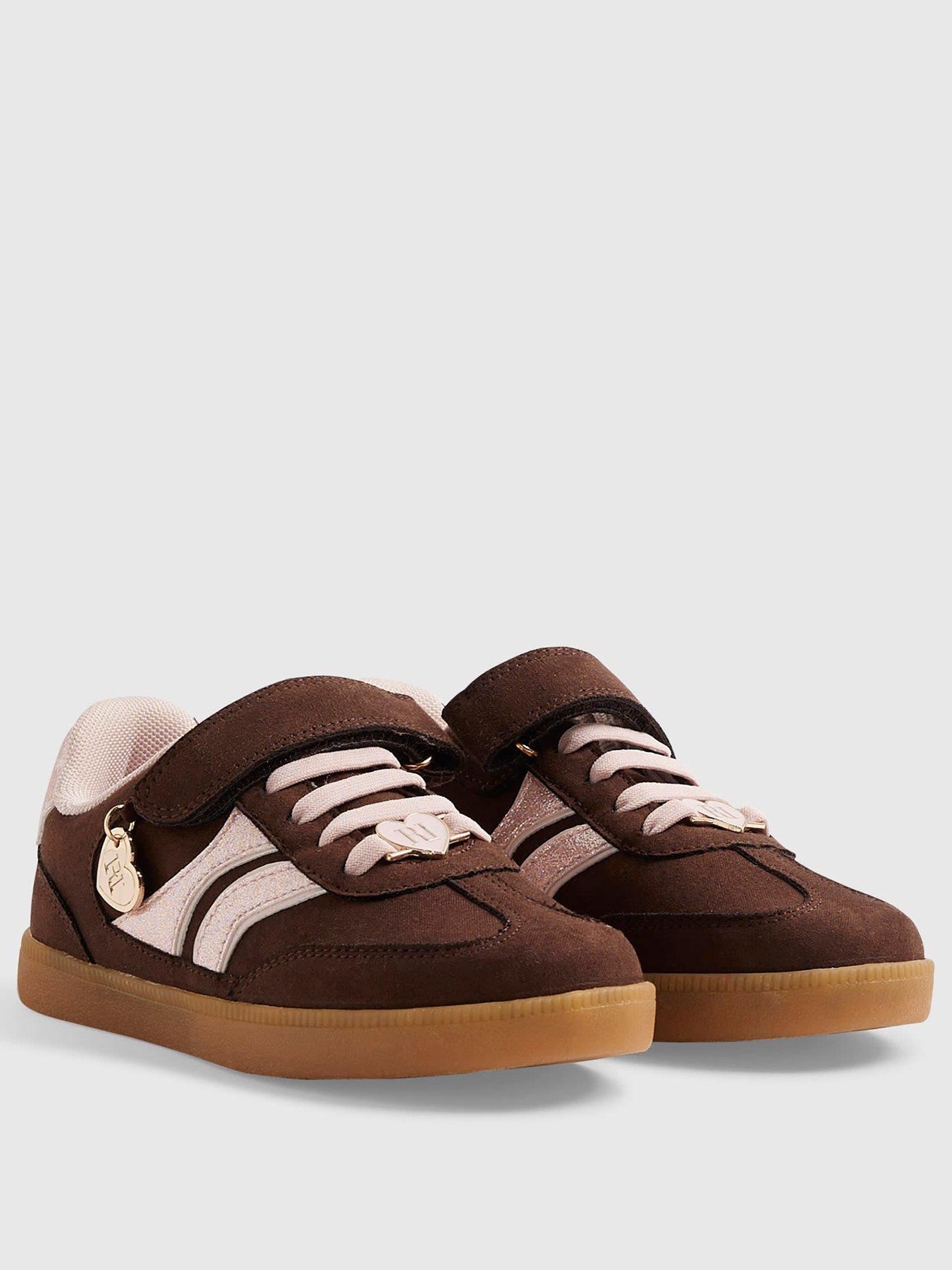 Image 2 of 5 of River Island Girls Glitter Trainers - Brown
