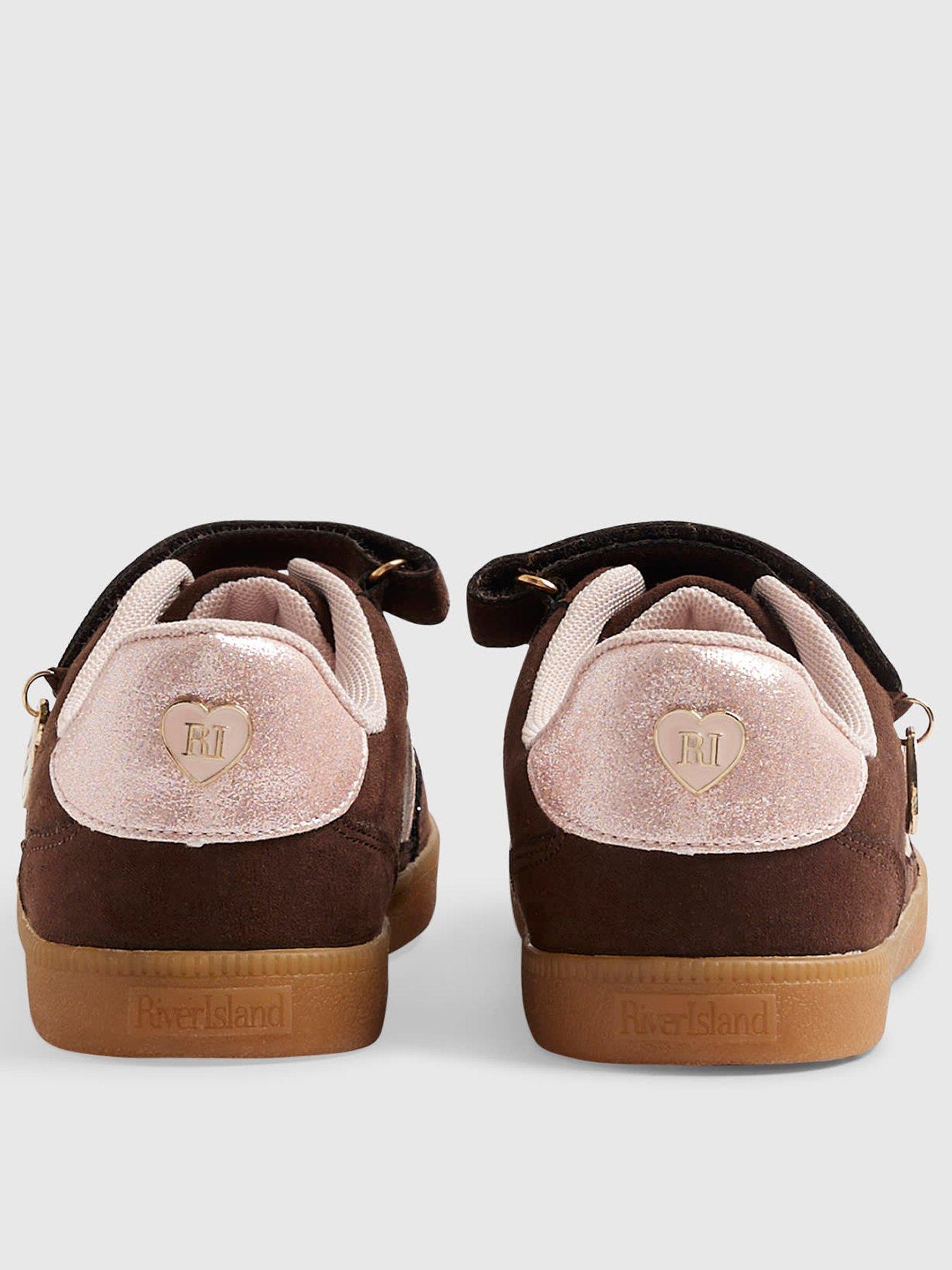 Image 3 of 5 of River Island Girls Glitter Trainers - Brown