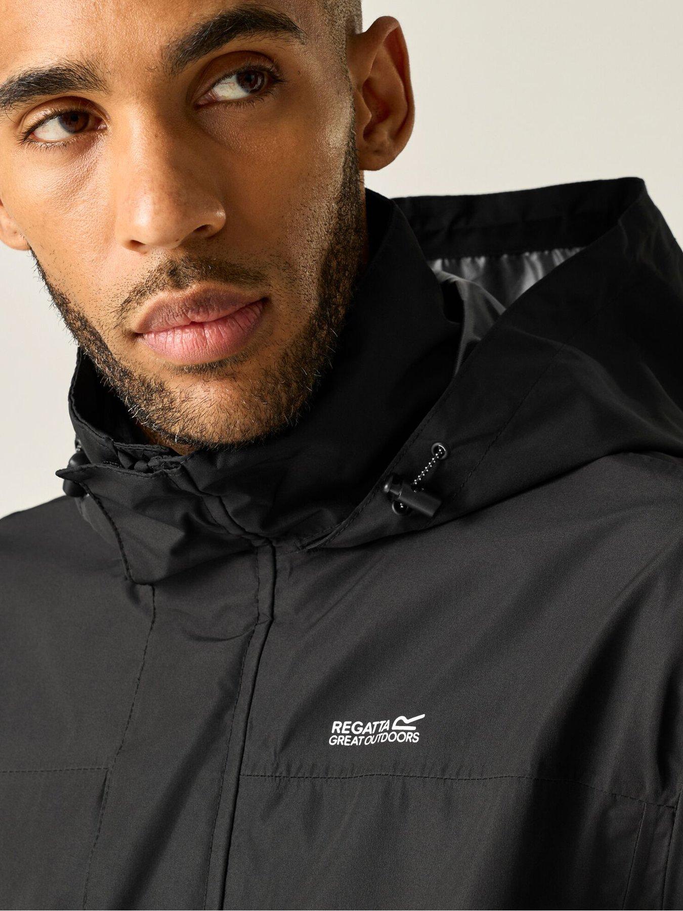 Image 5 of 7 of Regatta Mens Matt Ii Waterproof Shell -black