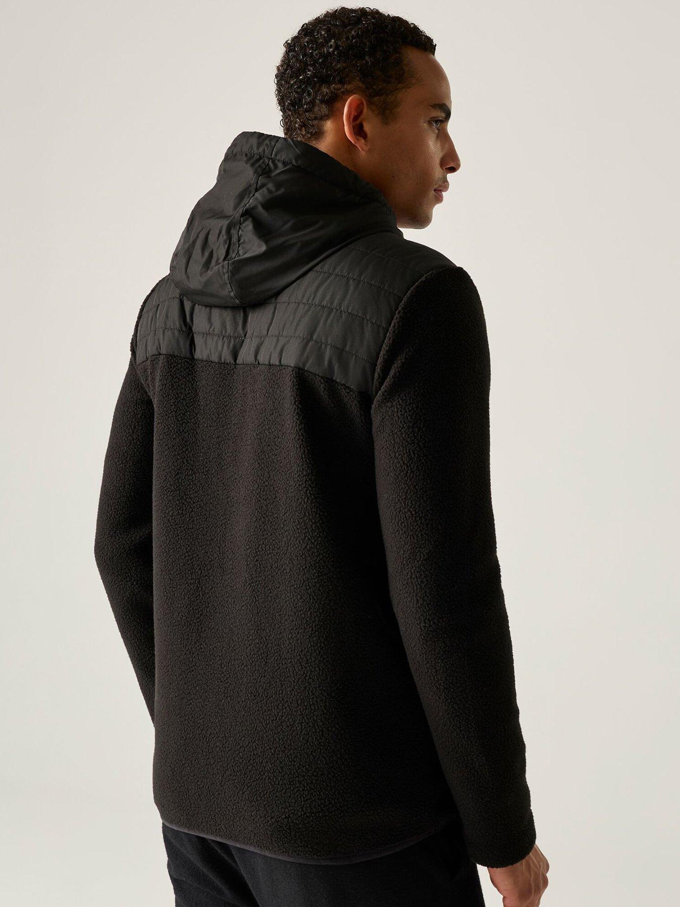 Image 3 of 7 of Regatta Mens Frankie Borg Hybrid Fleece -black/black