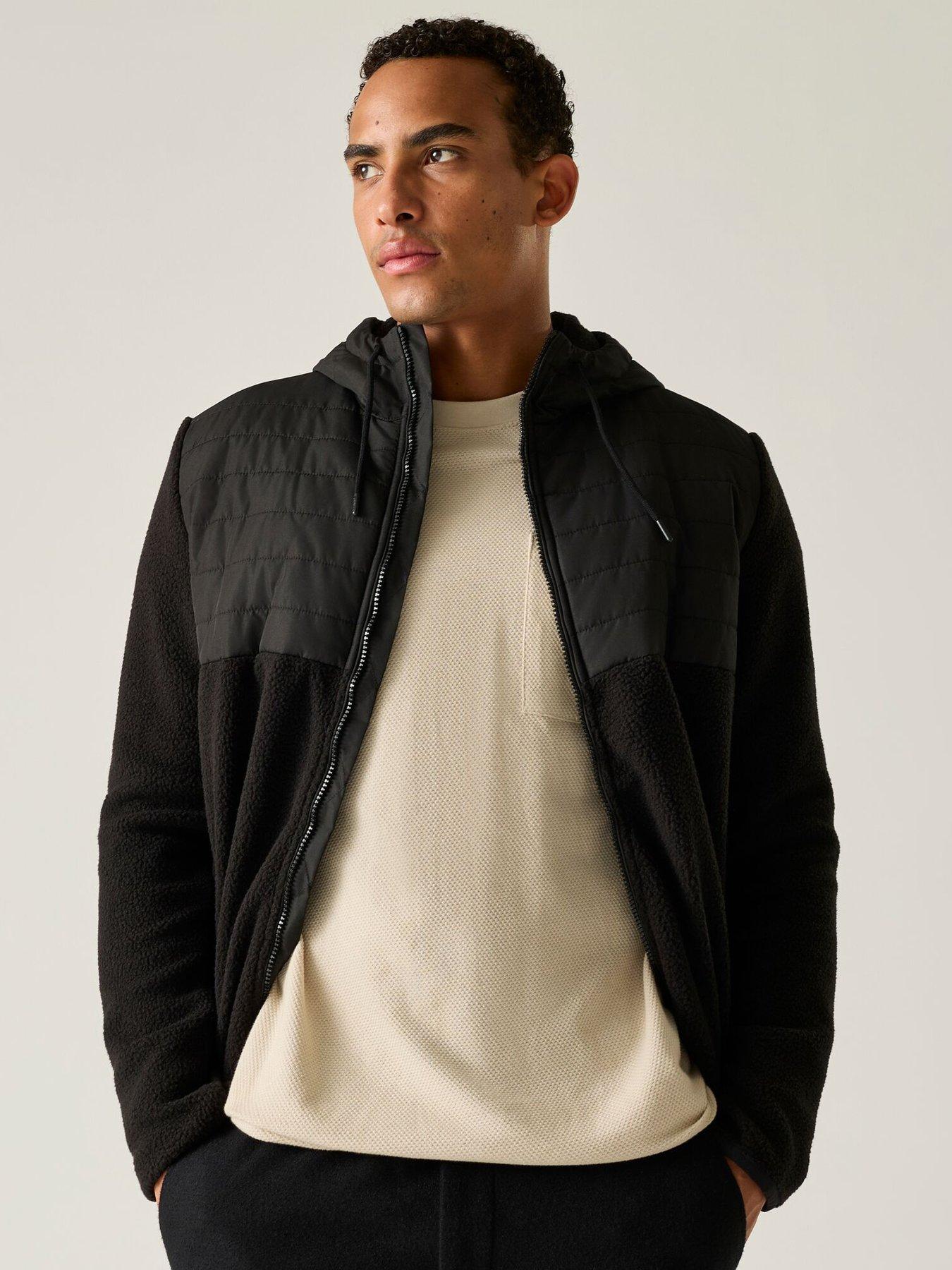 Image 5 of 7 of Regatta Mens Frankie Borg Hybrid Fleece -black/black
