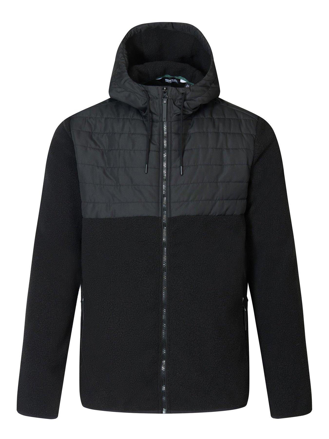 Image 7 of 7 of Regatta Mens Frankie Borg Hybrid Fleece -black/black
