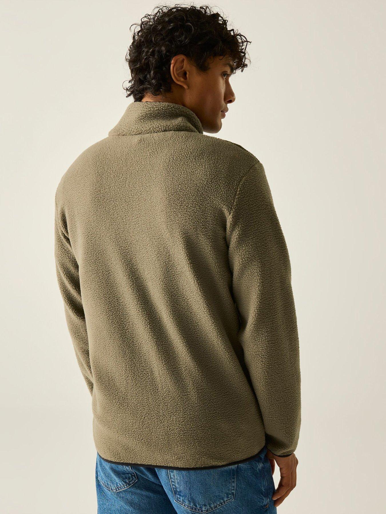 Image 3 of 6 of Regatta Mens Frankie Borg Colour Block Fleece -smokey Olive/dark Khaki