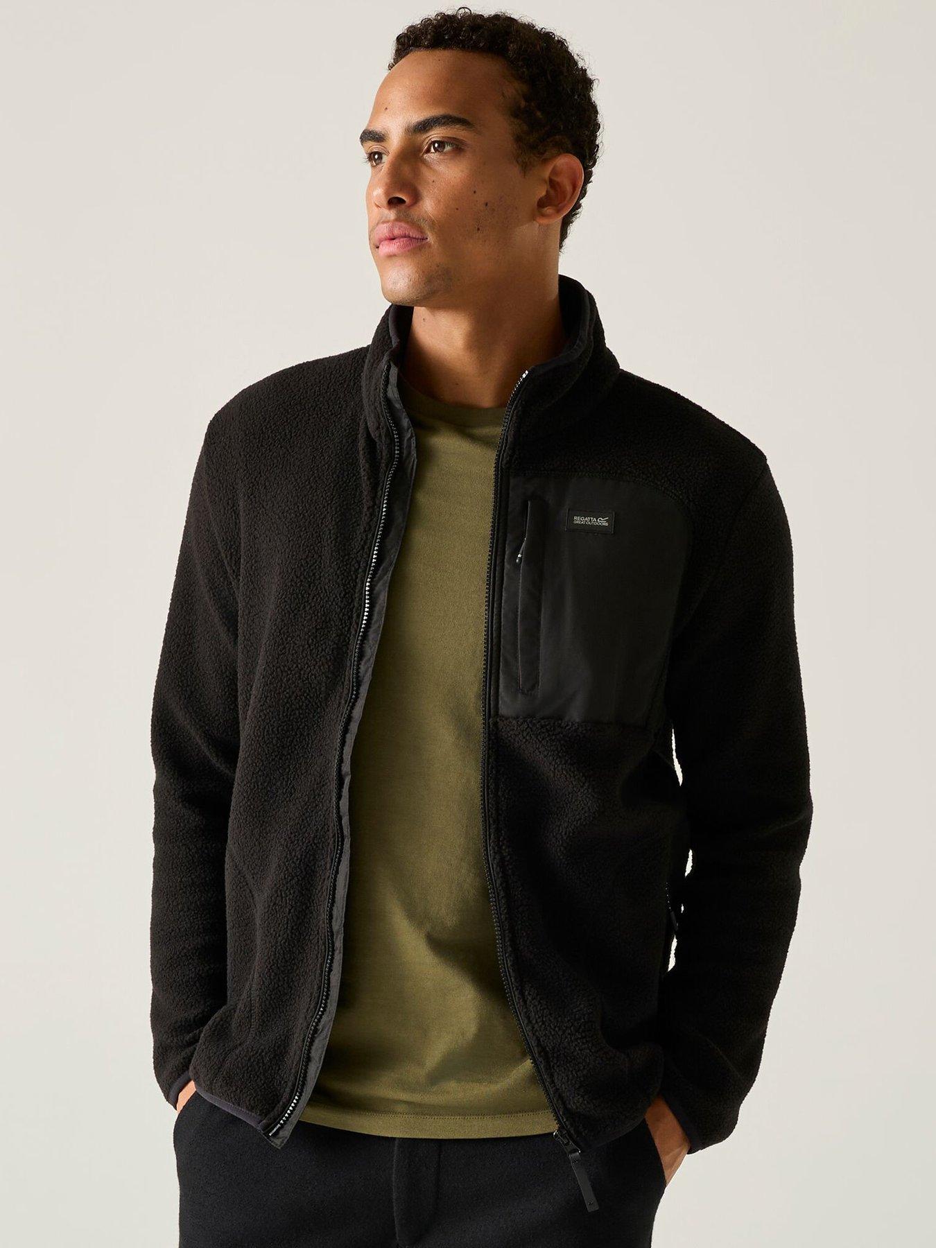 Image 1 of 7 of Regatta Mens Frankie Borg Fleece -black/black