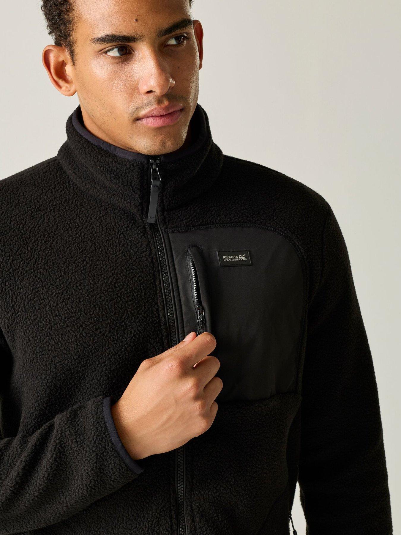 Image 6 of 7 of Regatta Mens Frankie Borg Fleece -black/black