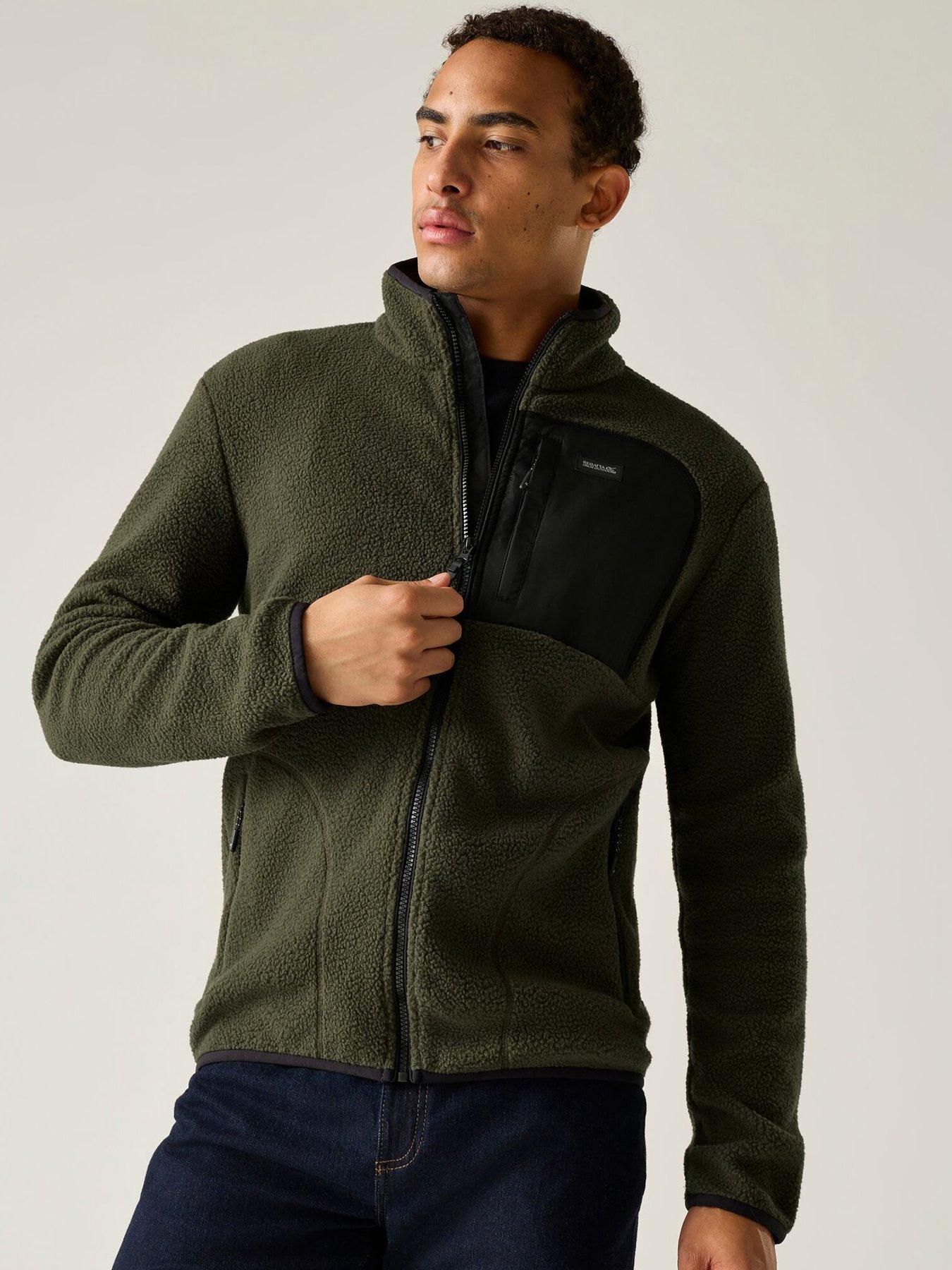 Image 5 of 7 of Regatta Mens Frankie Borg Fleece -dark Khaki/black