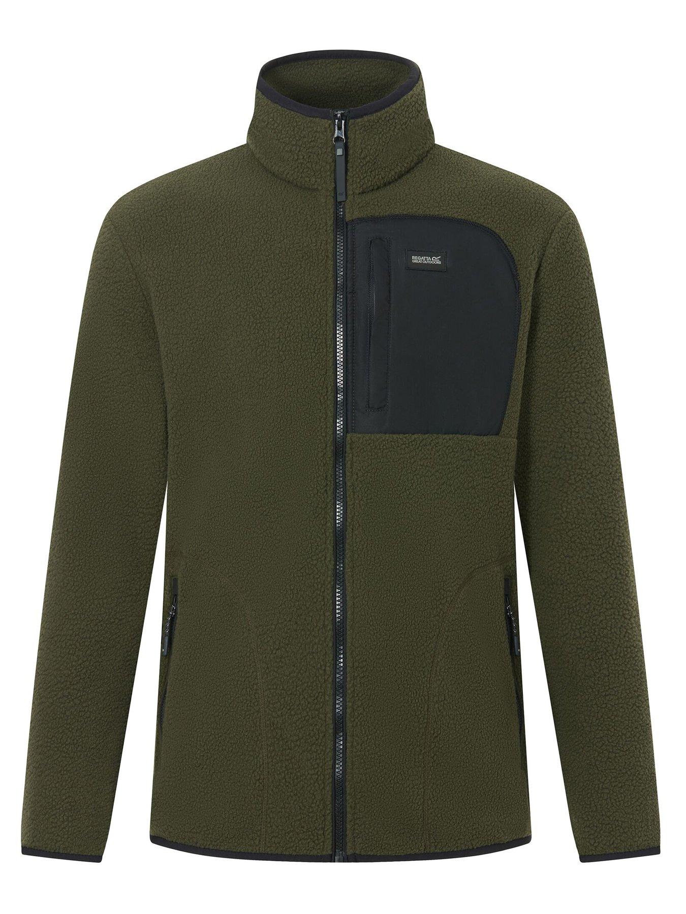 Image 7 of 7 of Regatta Mens Frankie Borg Fleece -dark Khaki/black