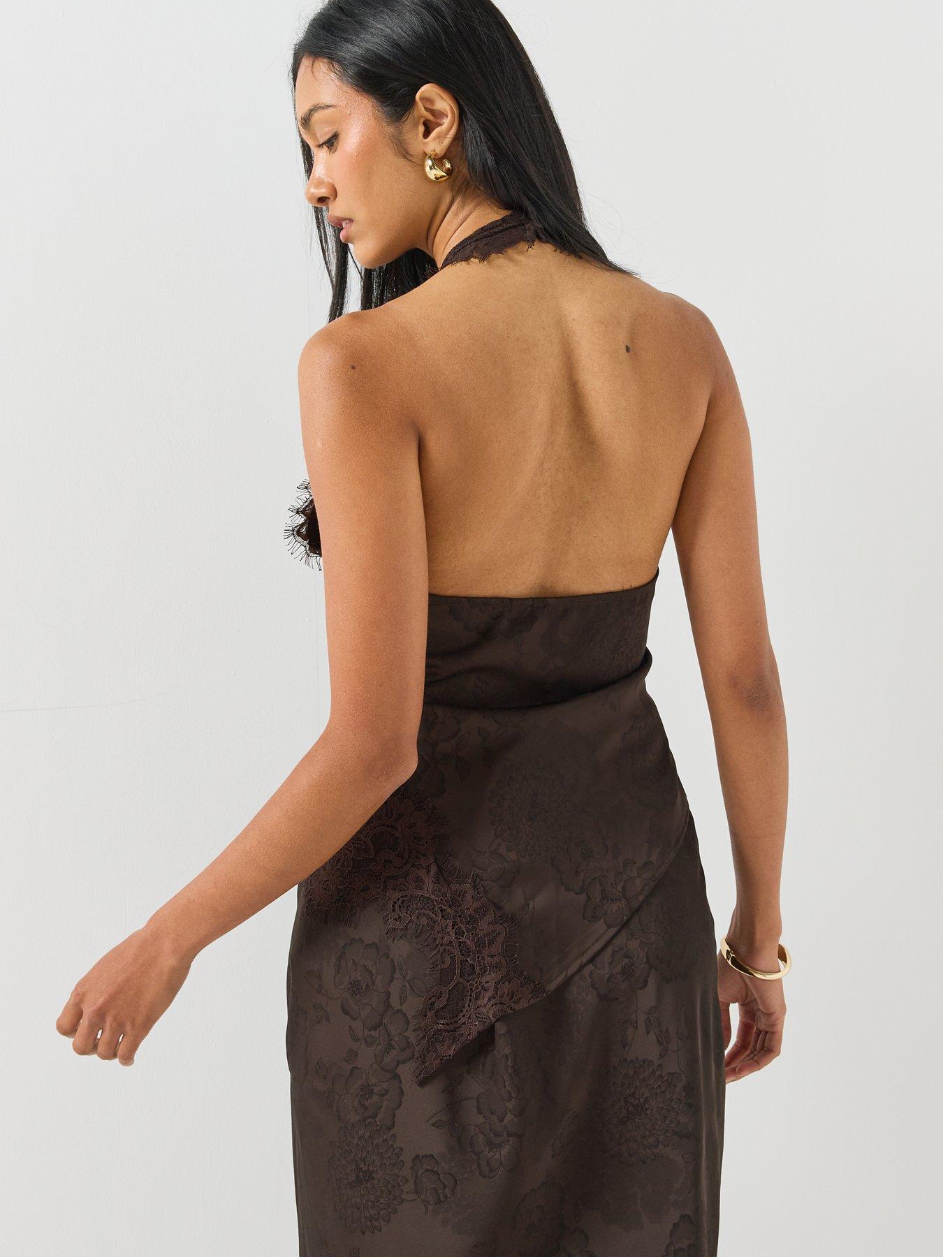 Image 2 of 6 of Vero Moda Kira Lace Halterneck Top