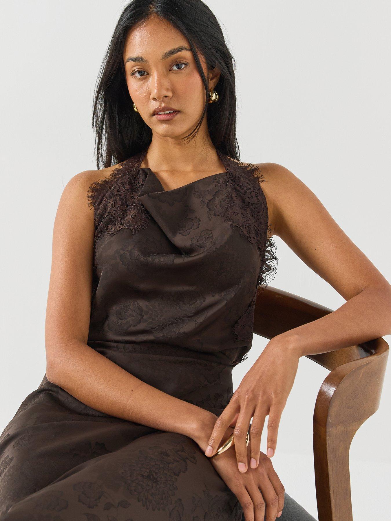 Image 5 of 6 of Vero Moda Kira Lace Halterneck Top