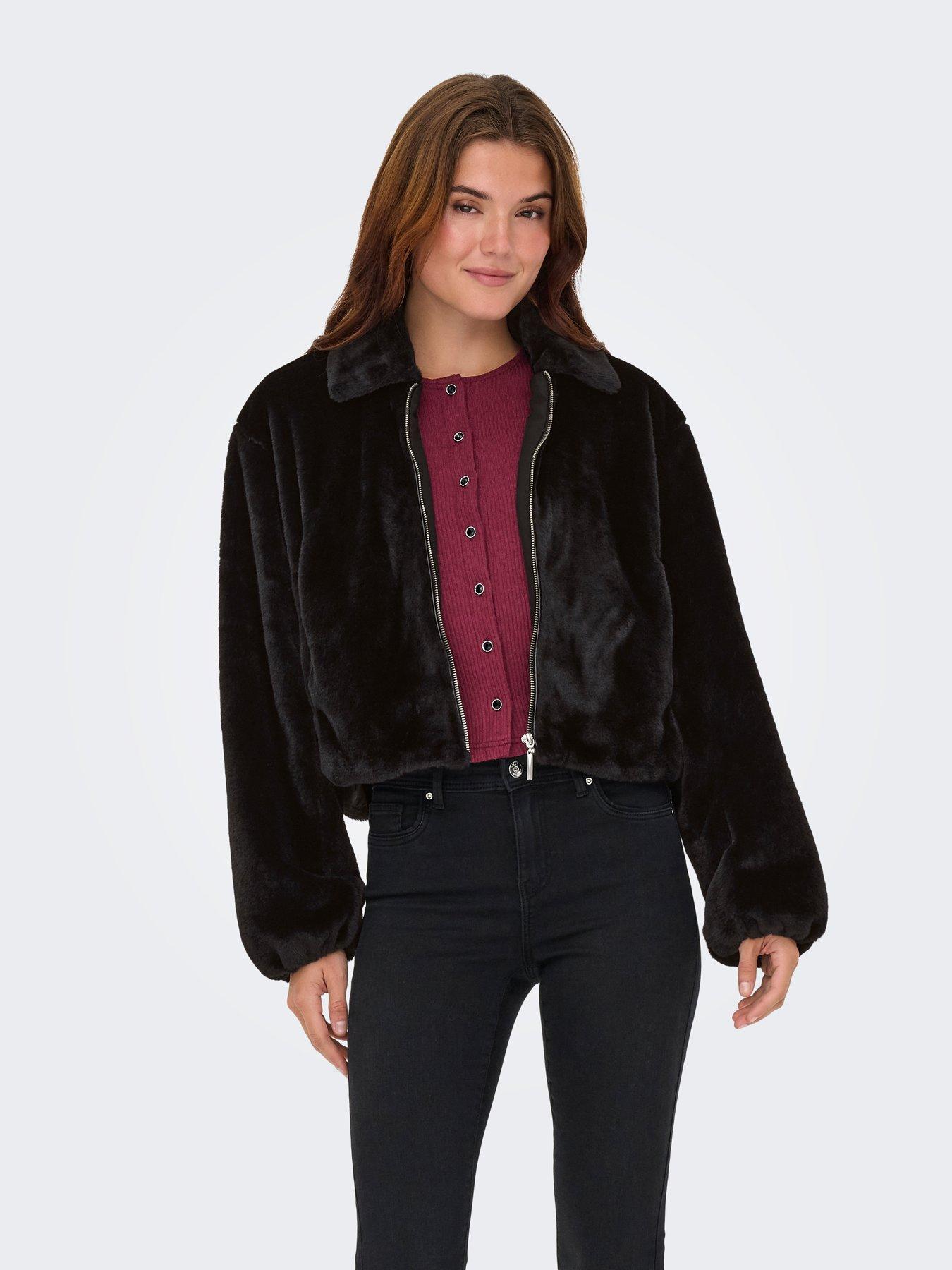 Image 4 of 7 of Only Dana Faux Fur Jacket