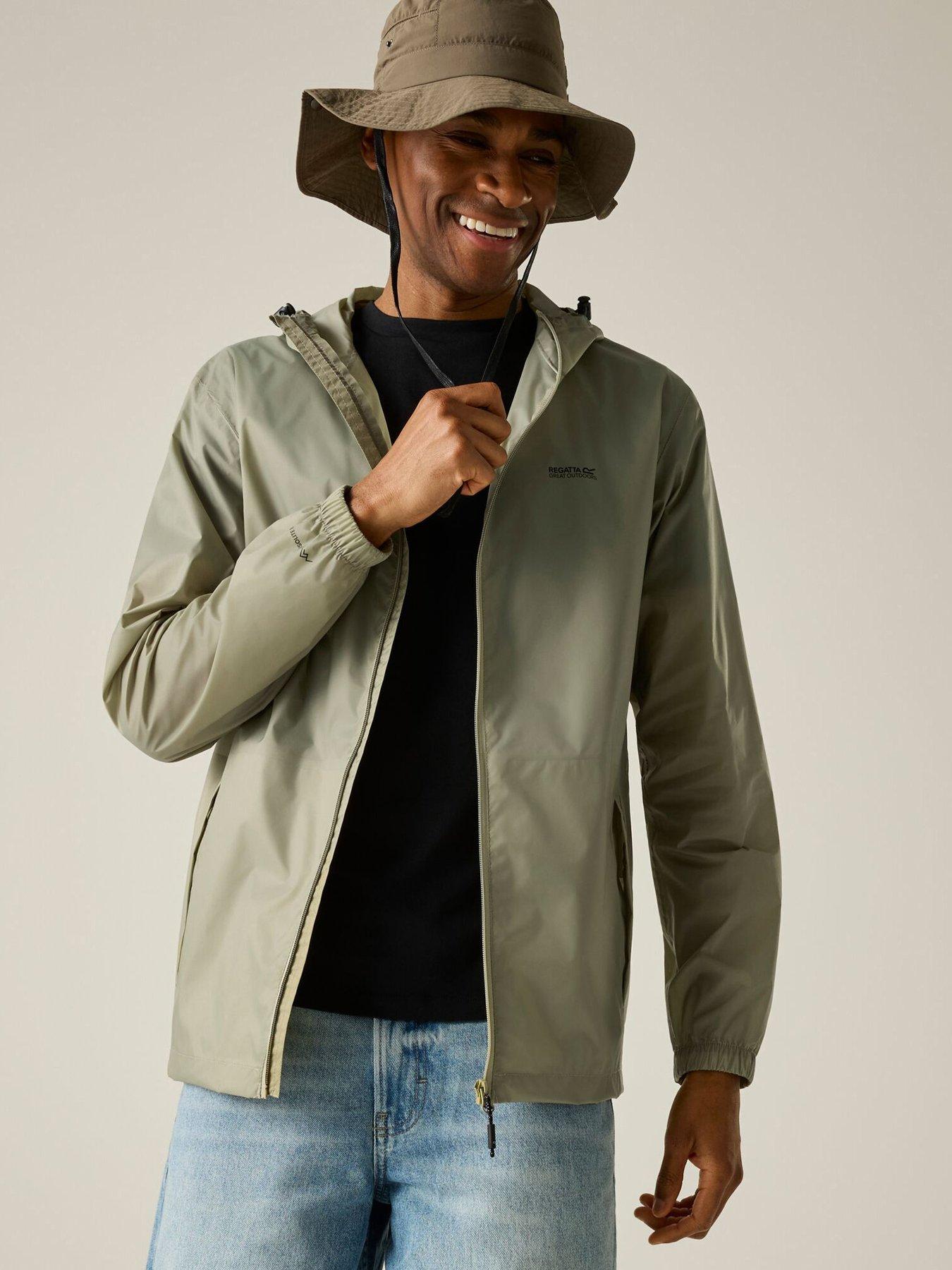 Regatta Mens Pack It Jacket Iii Waterproof Shell -light Sage.