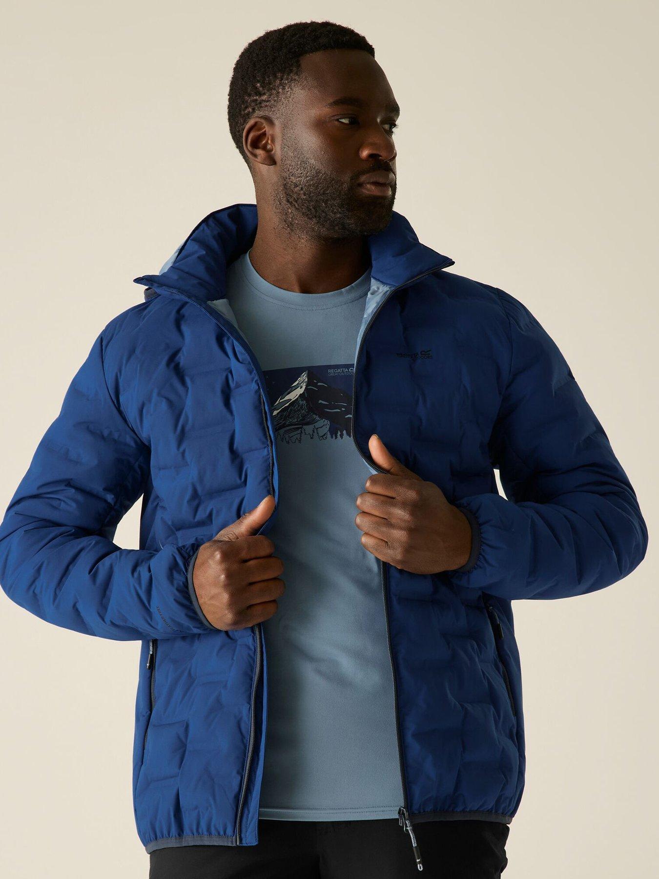 Image 1 of 7 of Regatta Mens Astrel Quilted Hooded Full Zip Jacket - Blue