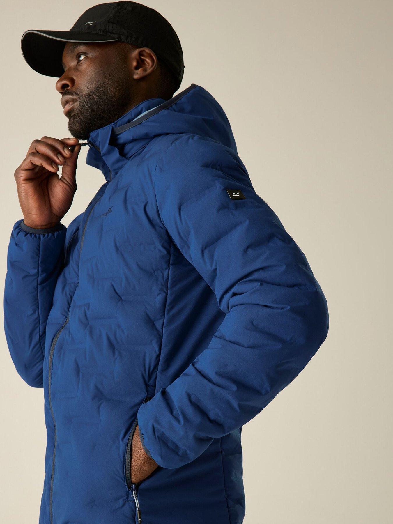Image 2 of 7 of Regatta Mens Astrel Quilted Hooded Full Zip Jacket - Blue