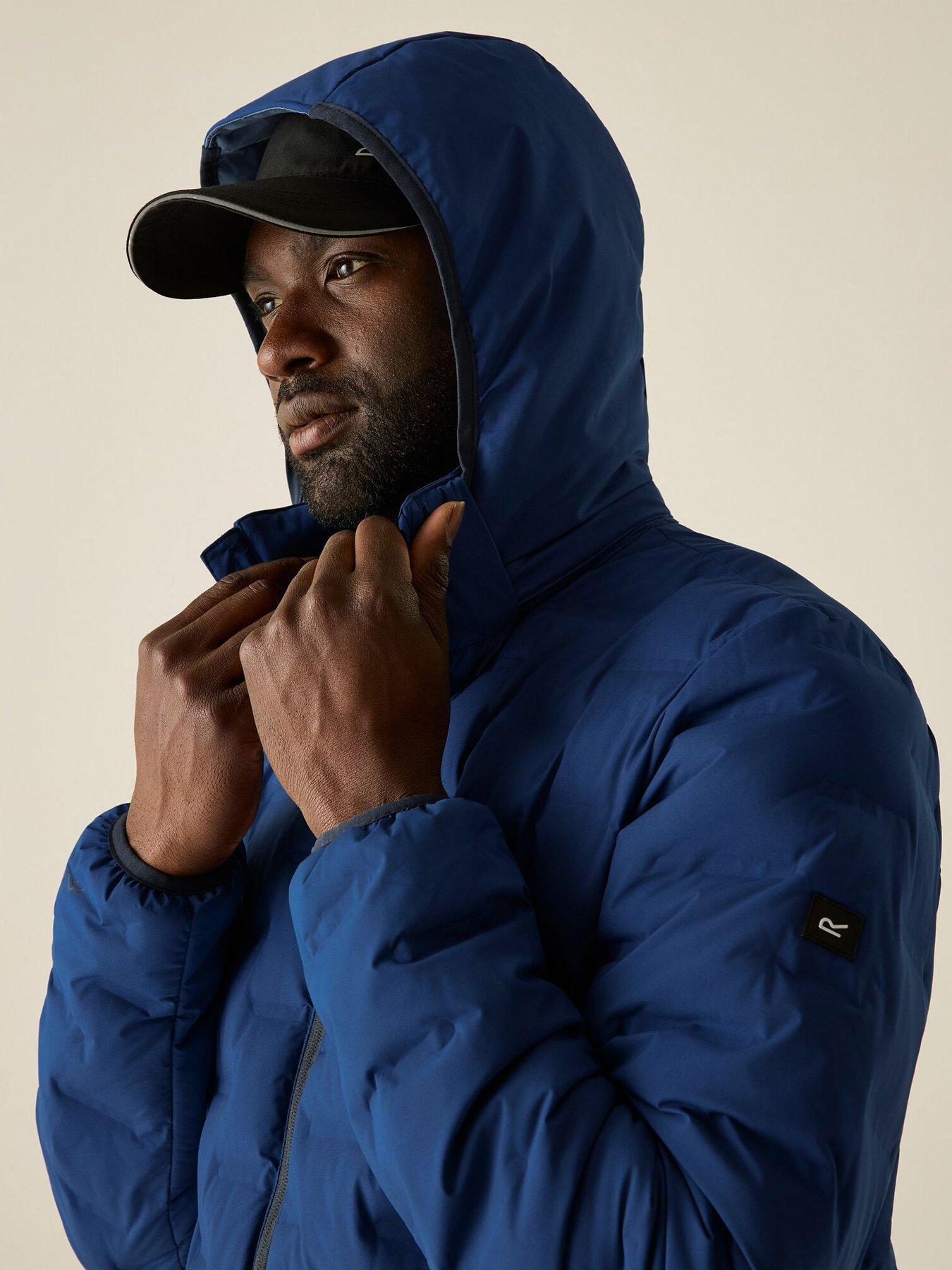 Image 4 of 7 of Regatta Mens Astrel Quilted Hooded Full Zip Jacket - Blue