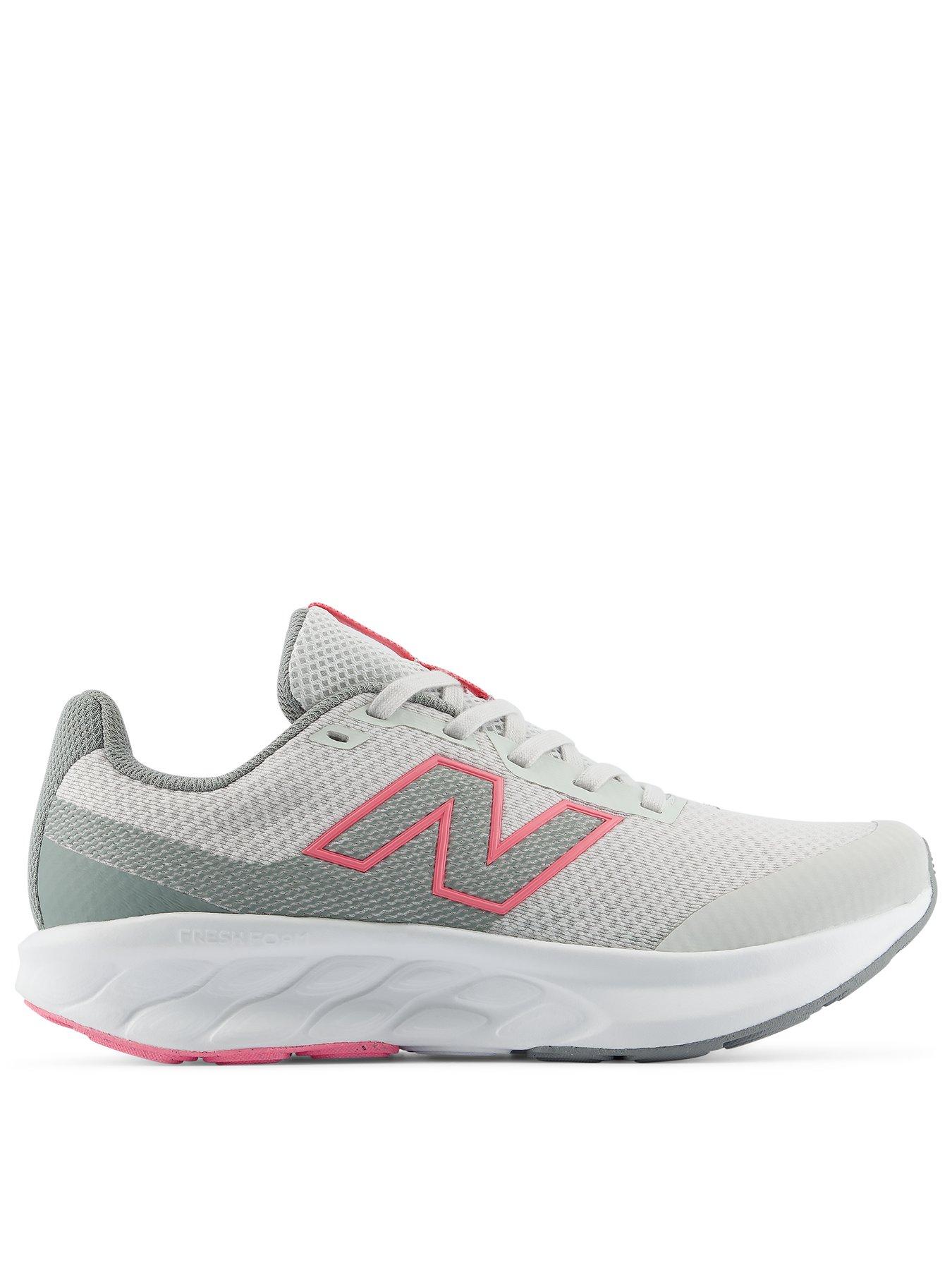 New Balance Junior Running 520 V9 Trainers - Grey/pink