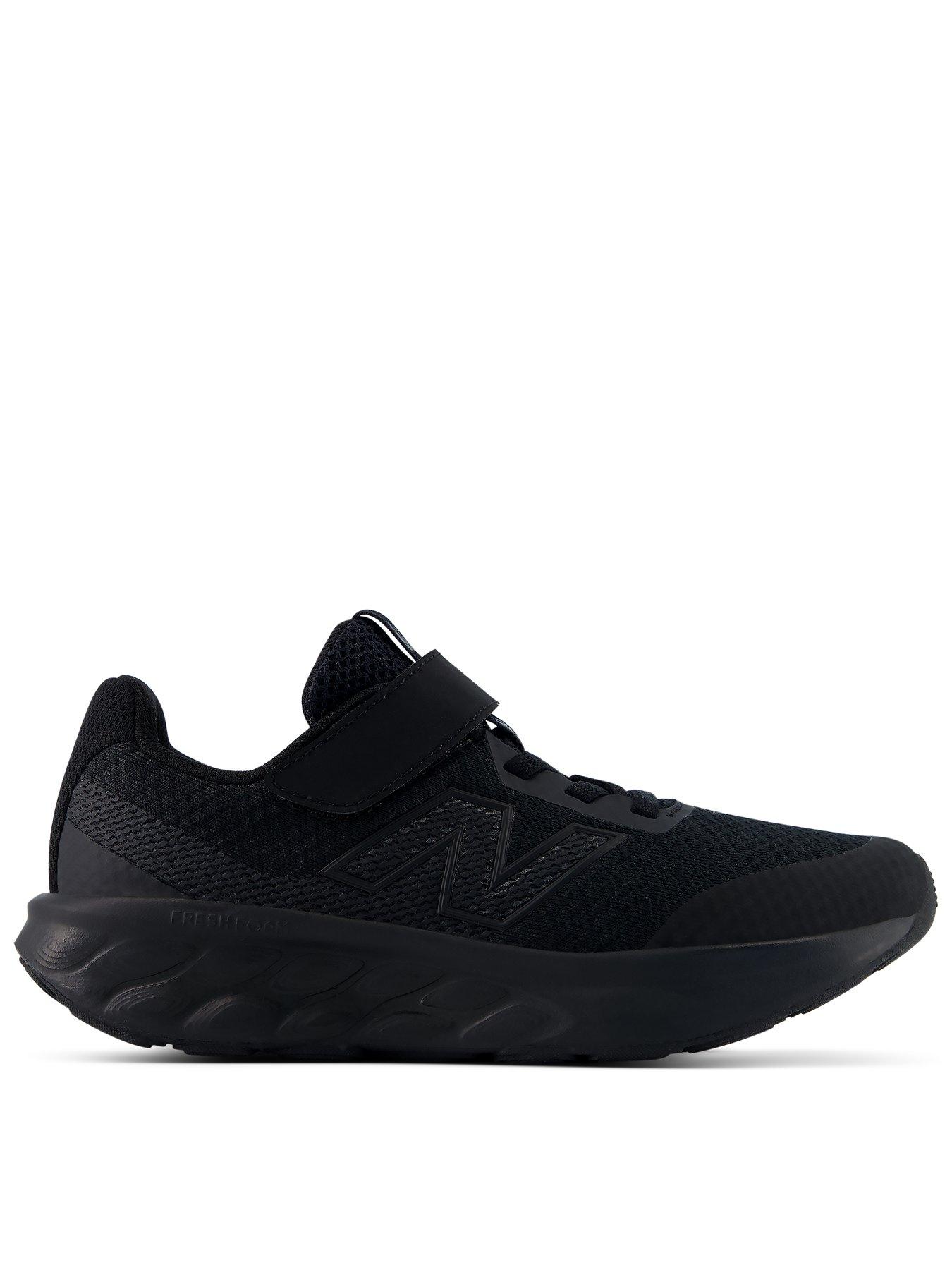 Image 1 of 5 of New Balance Junior Running 520 V9 Hook And Loop Trainers - Black