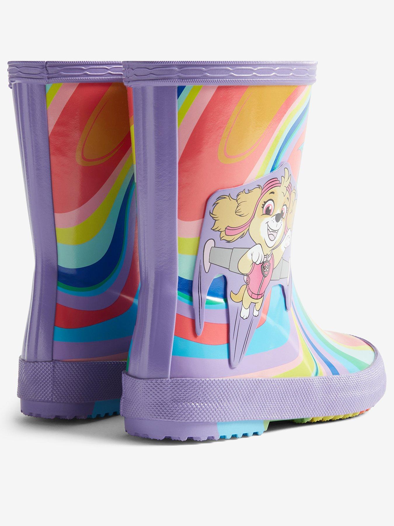 Image 3 of 5 of Hunter Kids' First Paw Patrol Skye Wellington Boots - Lavender Mist
