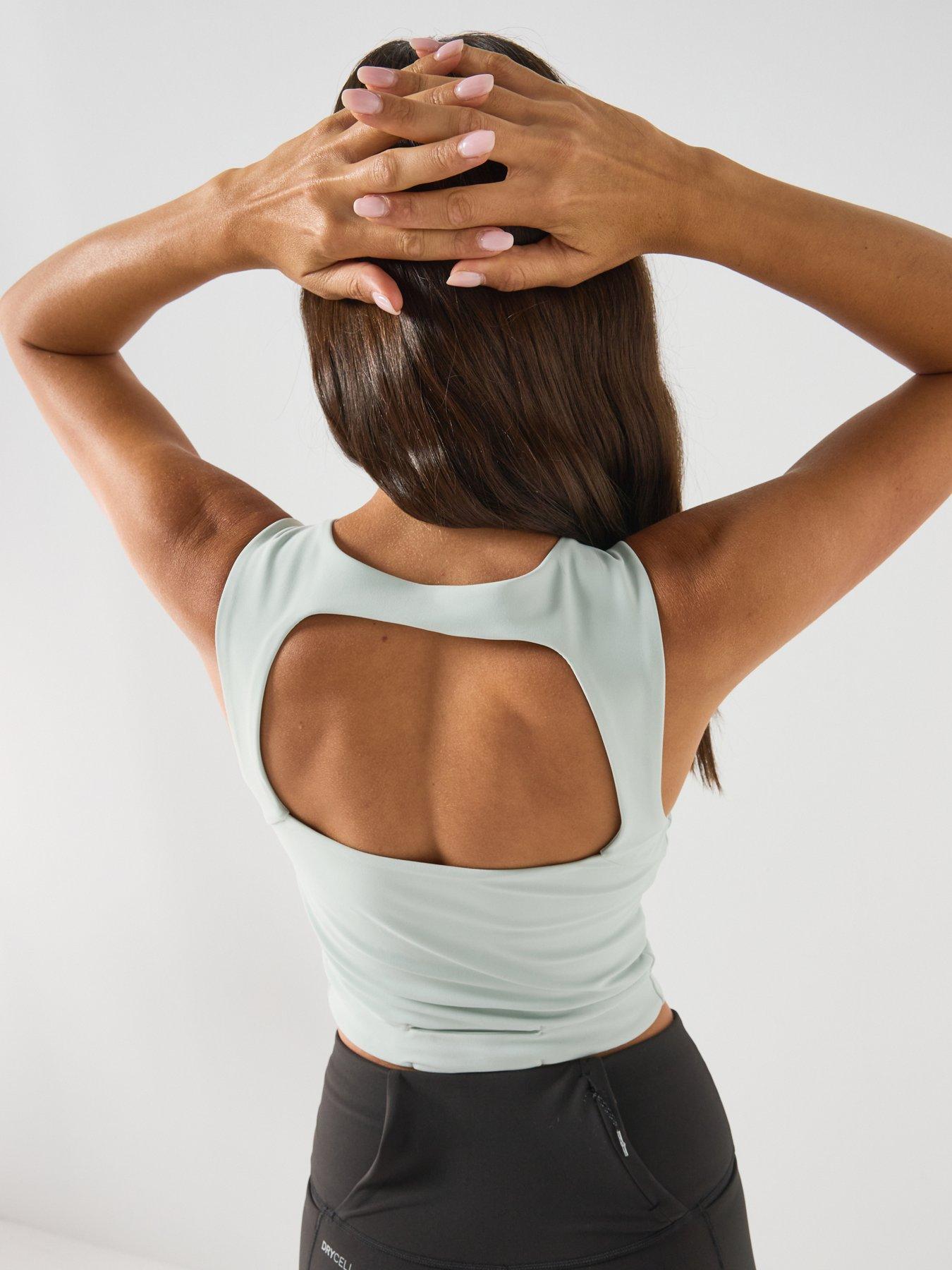Image 2 of 6 of Puma Womens Running Lightstride Crop Top - Green