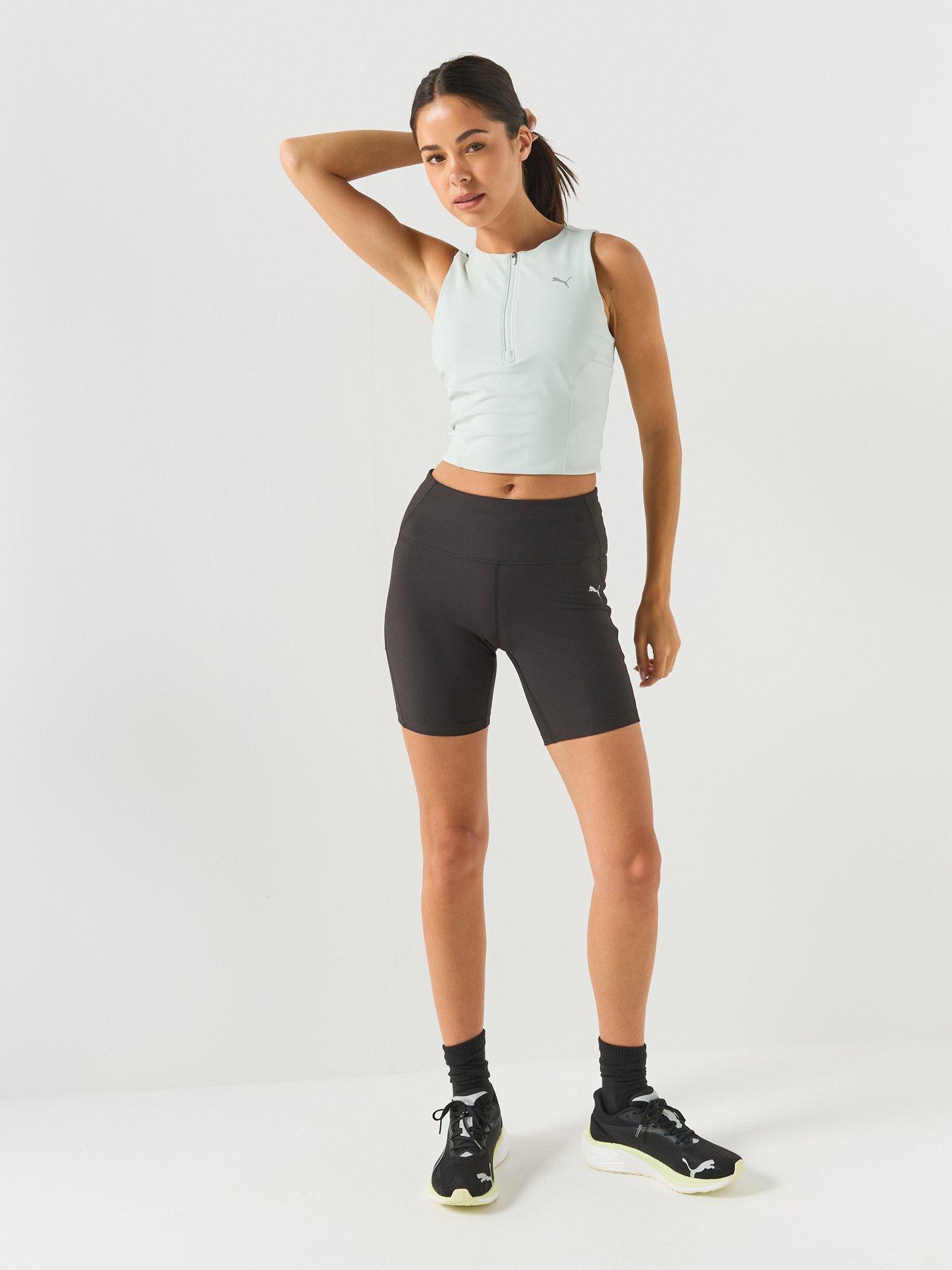 Image 3 of 6 of Puma Womens Running Lightstride Crop Top - Green
