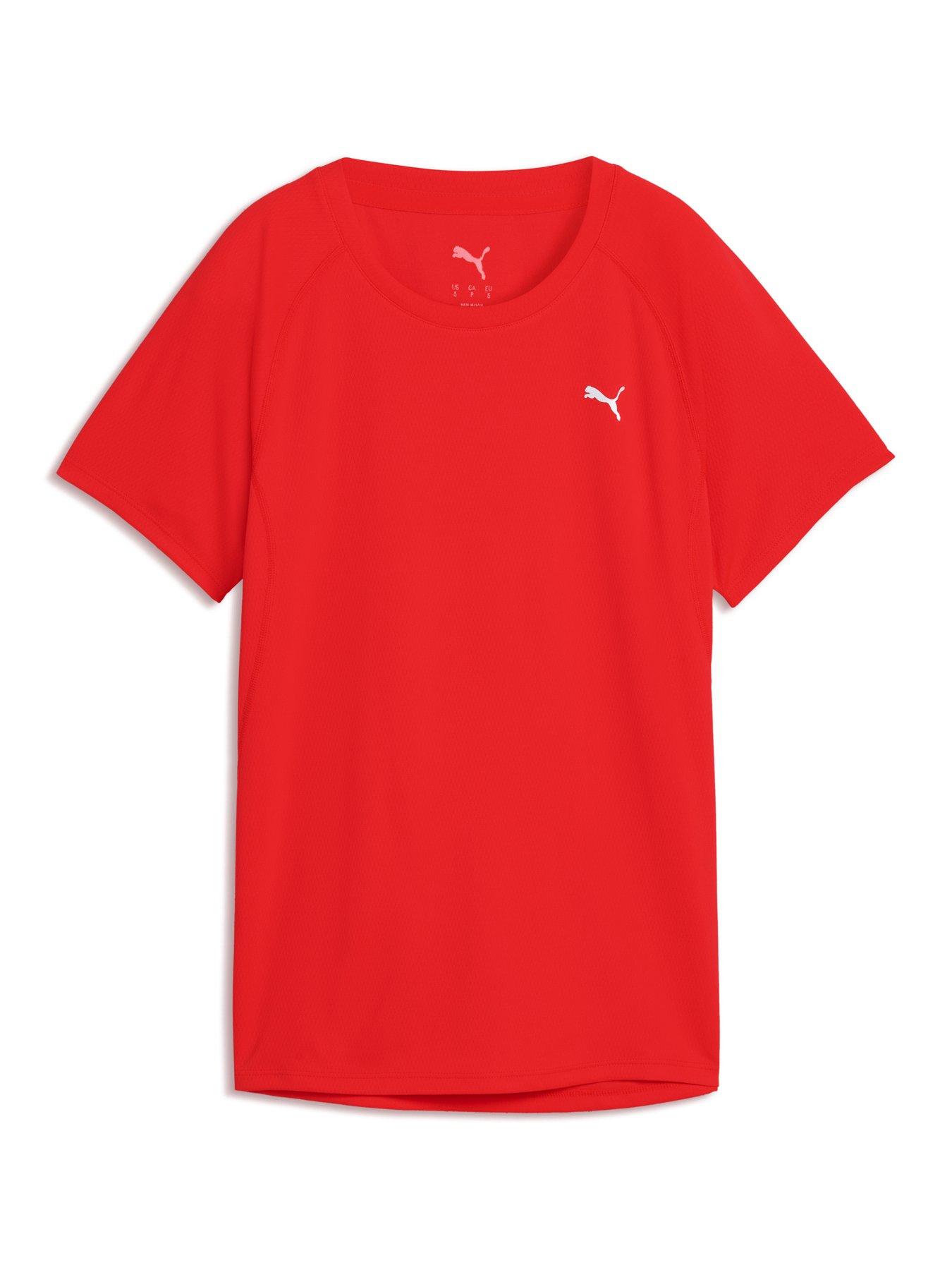 Image 4 of 5 of Puma Womens Running Velocity T-Shirt - Red