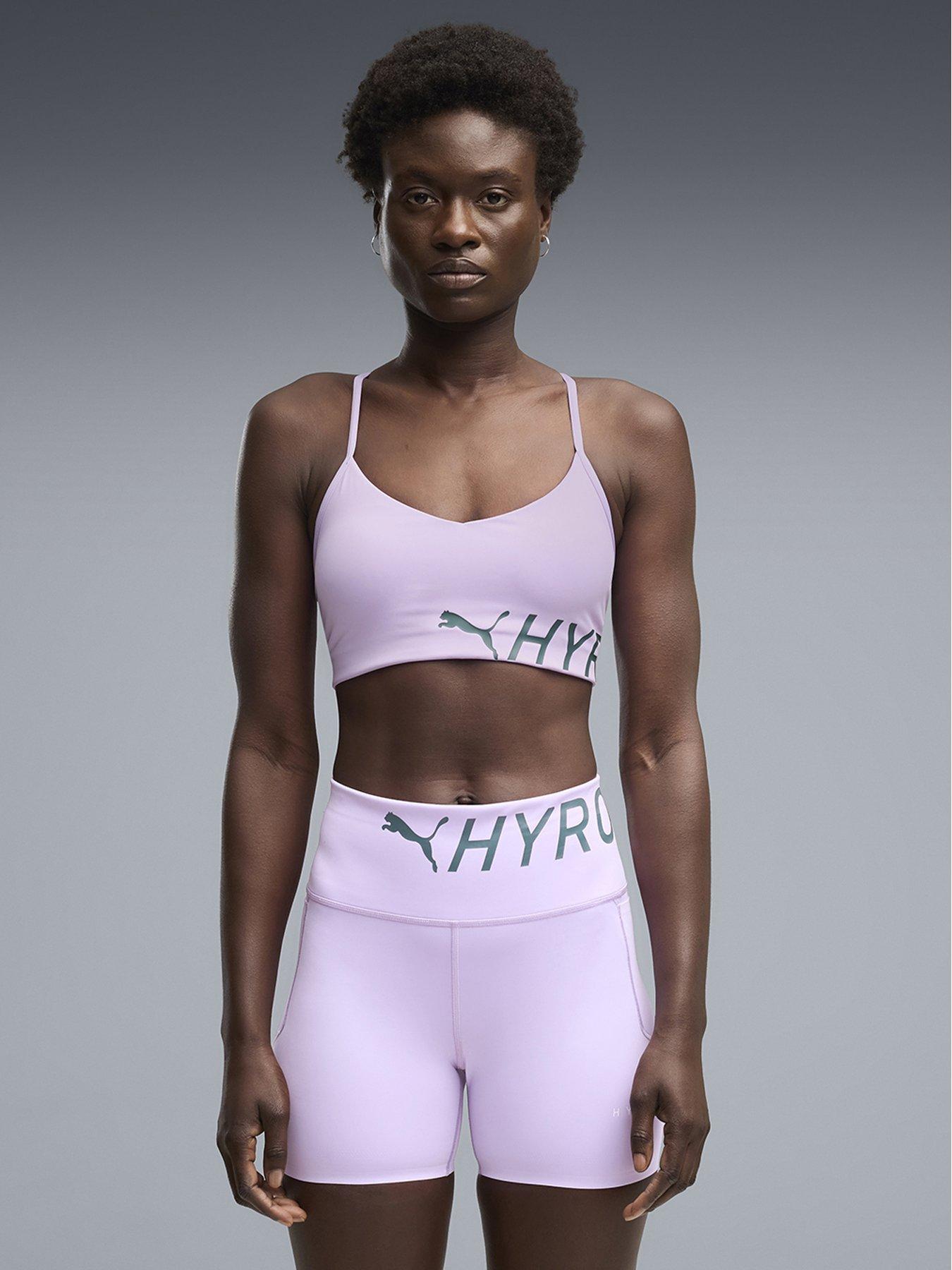 Image 1 of 4 of Puma Womens Training Puma X Hyrox Strappy P Rmode Bra - Purple