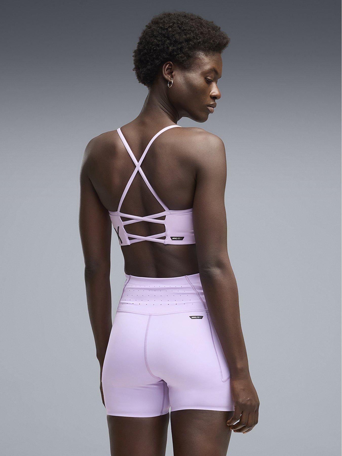 Image 2 of 4 of Puma Womens Training Puma X Hyrox Strappy P Rmode Bra - Purple