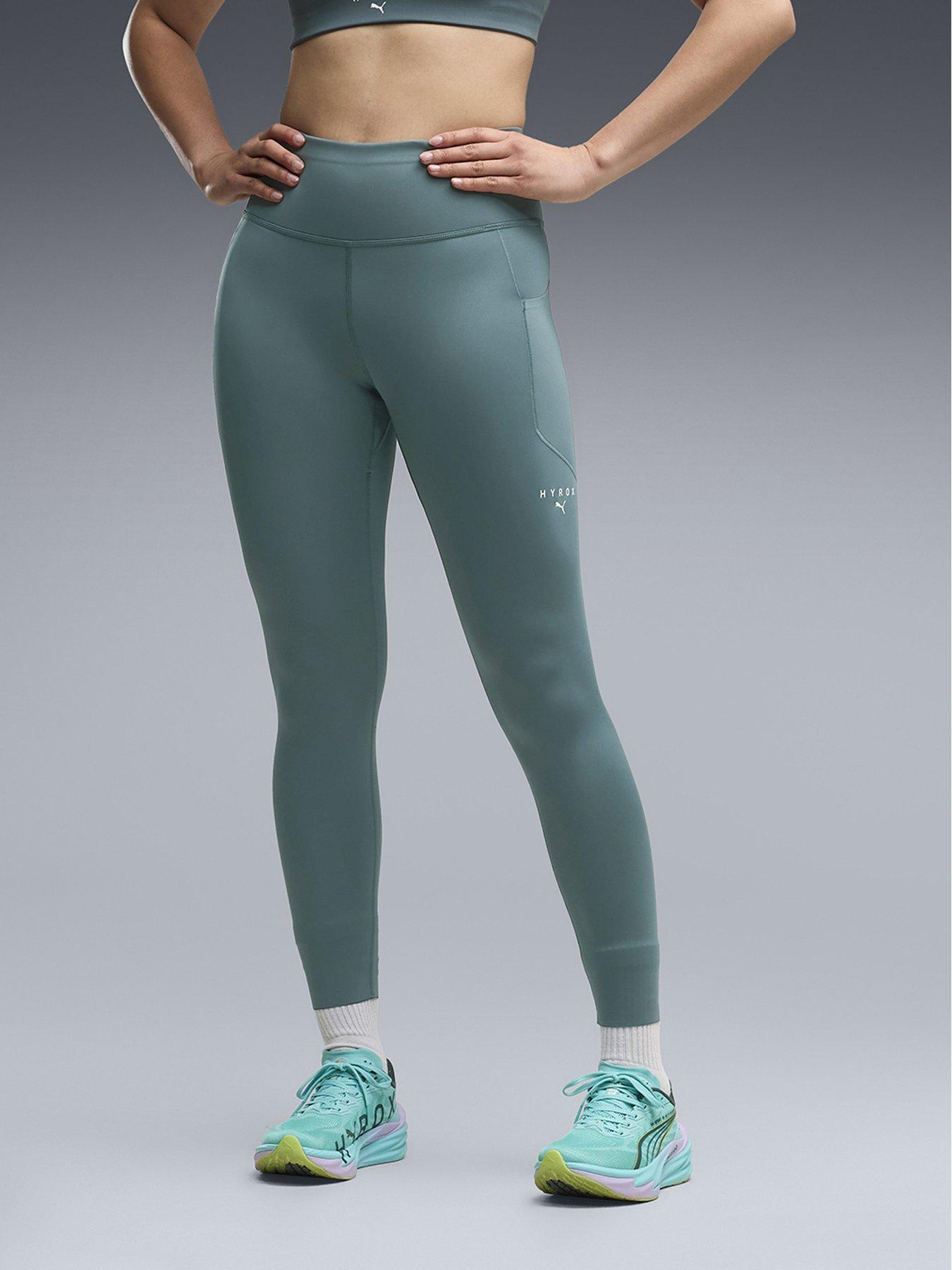 Puma X HYROX PWRMODE Women's 7/8 Training Tights - Green