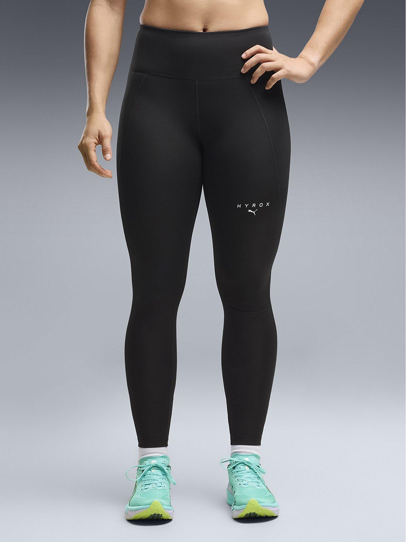Image 1 of 5 of Puma X HYROX Women's Full Length Essentials Training Tights - Black