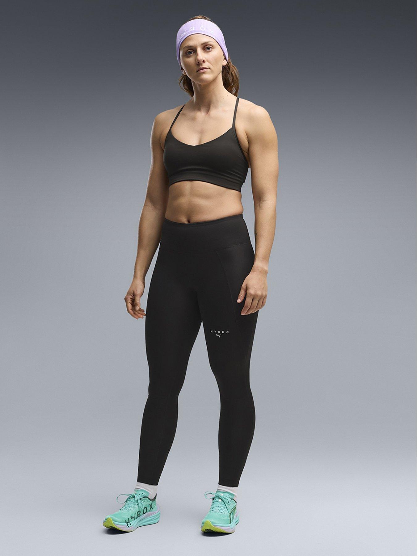 Image 3 of 5 of Puma X HYROX Women's Full Length Essentials Training Tights - Black