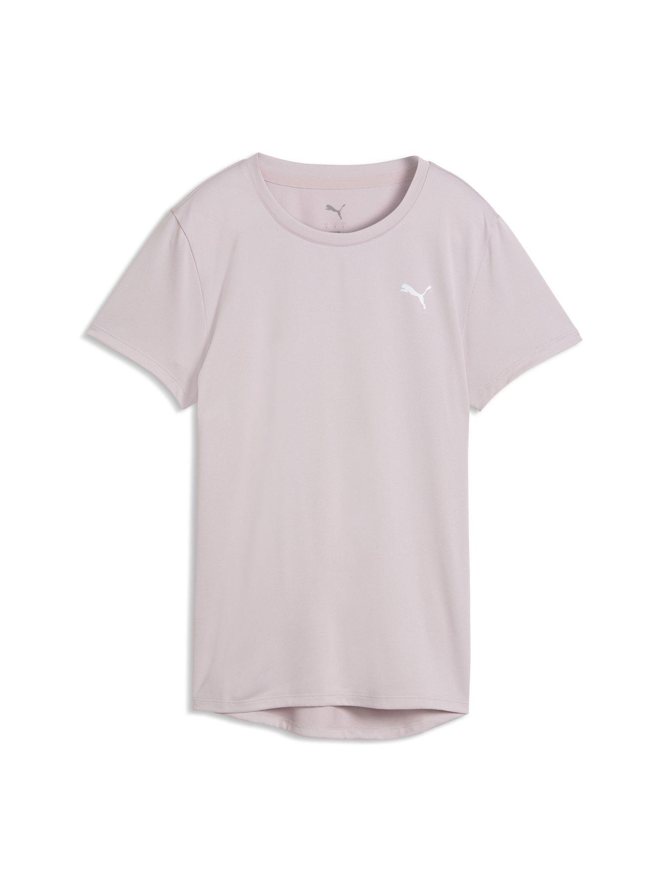 Image 1 of 2 of Puma Women's Train All Day Essentials Crew Neck Training T-Shirt - Pink