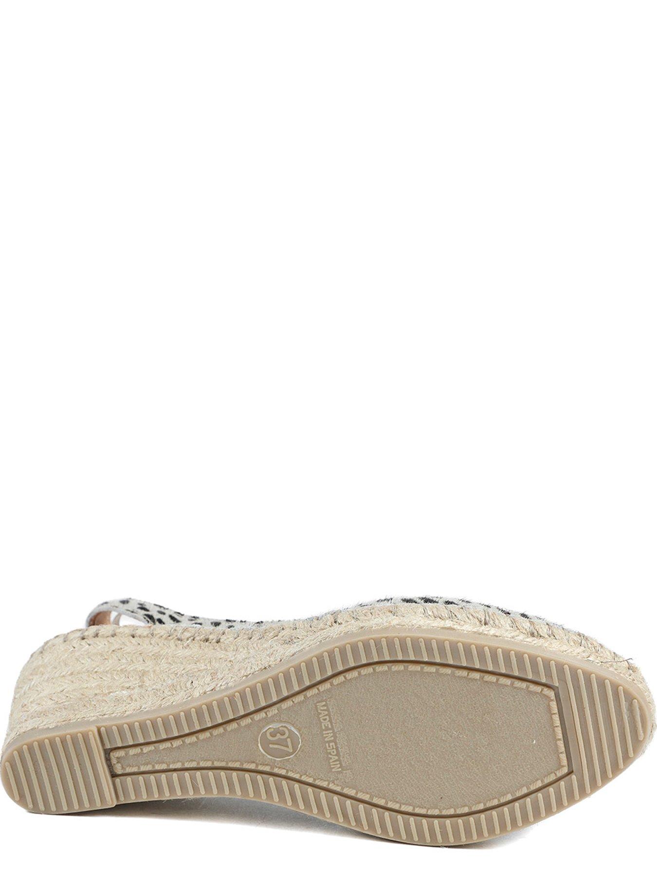 Image 4 of 4 of Jones Bootmaker Rosanna Leopard Print Wedge Sandal - Leopard