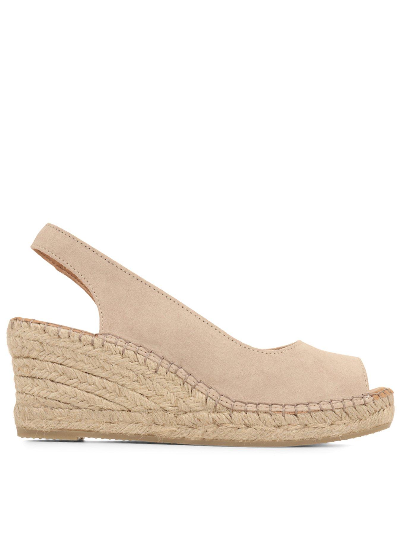 Image 1 of 6 of Jones Bootmaker Rosanna Wedge Sandal - Sand
