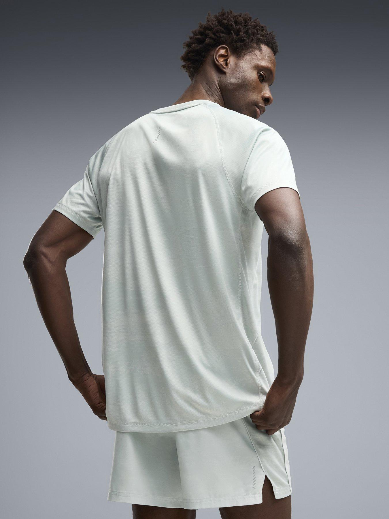 Image 2 of 4 of Puma Mens Running Run Velocity Aop T-Shirt - Green