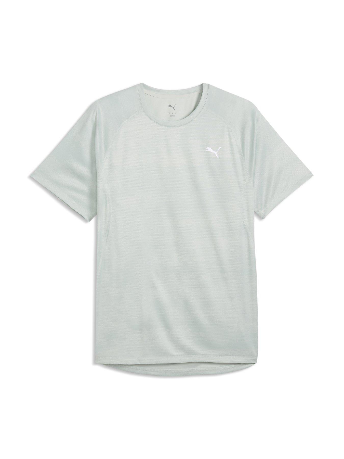 Image 3 of 4 of Puma Mens Running Run Velocity Aop T-Shirt - Green